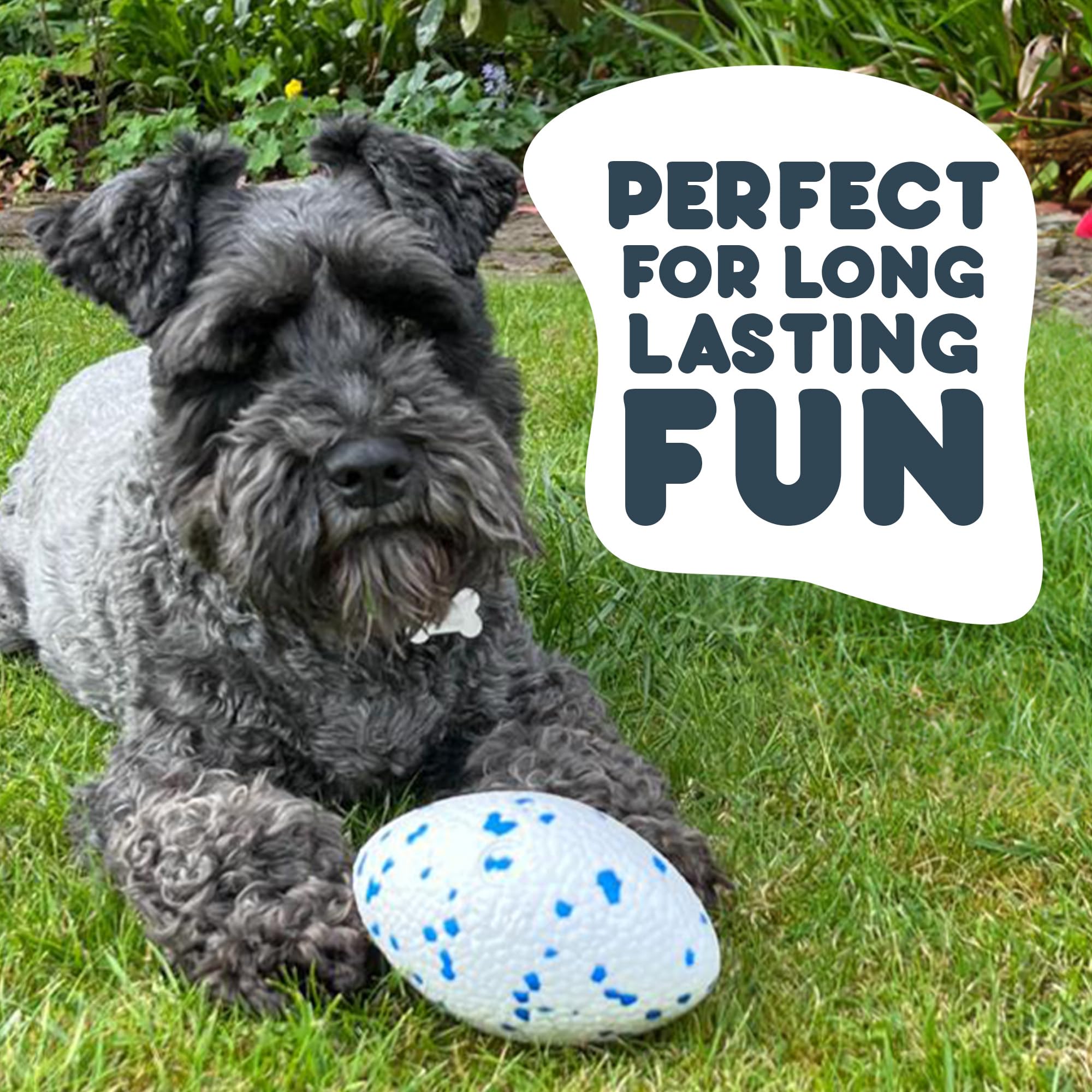 Petface Outdoor Paws Mighty Rugby Ball Dog Toy - Extra Strong ETPU | Floats | For All Breeds 4