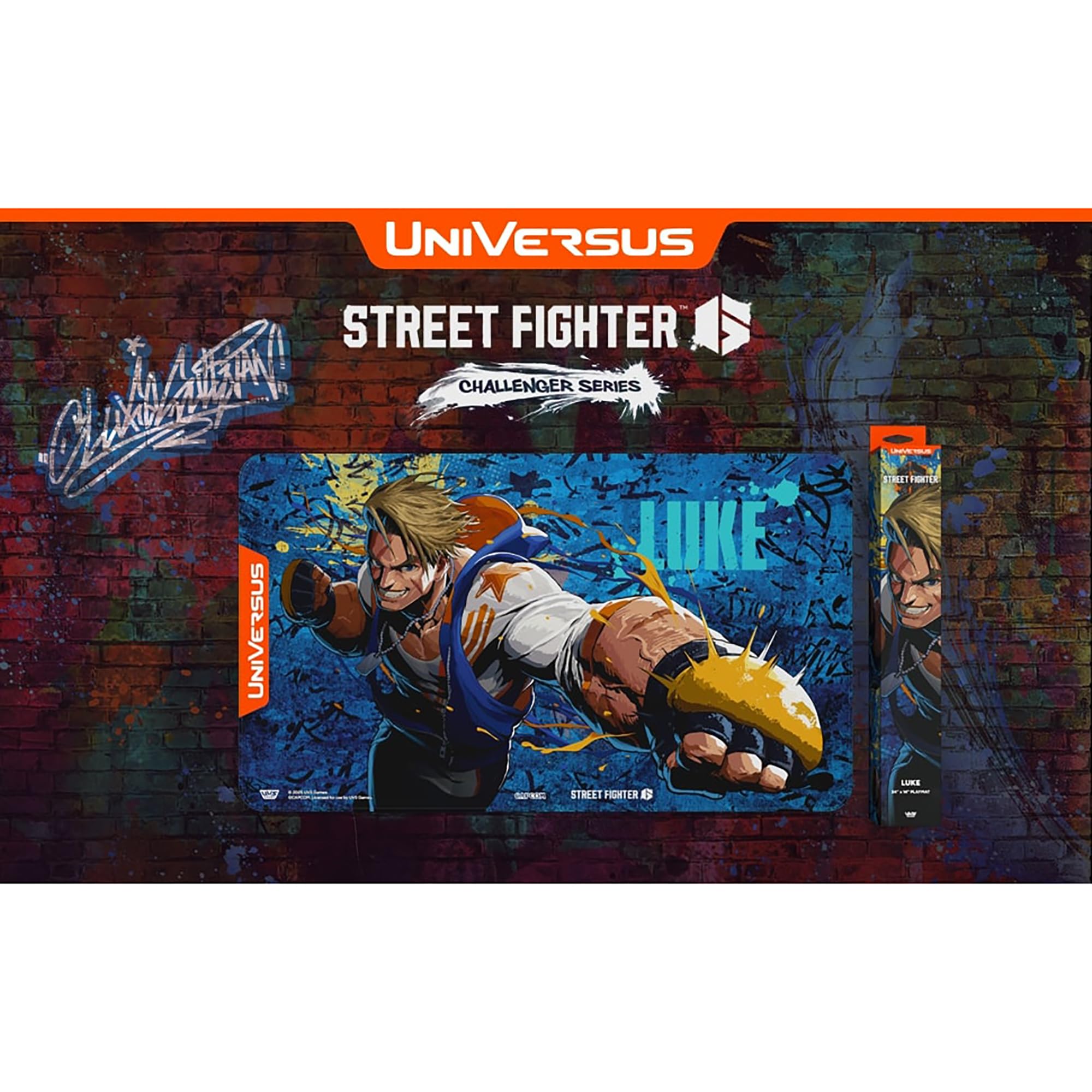 UniVersus Street Fighter 6 Challenger Series Playmat - Luke | 24 x 14 Inches Neoprene