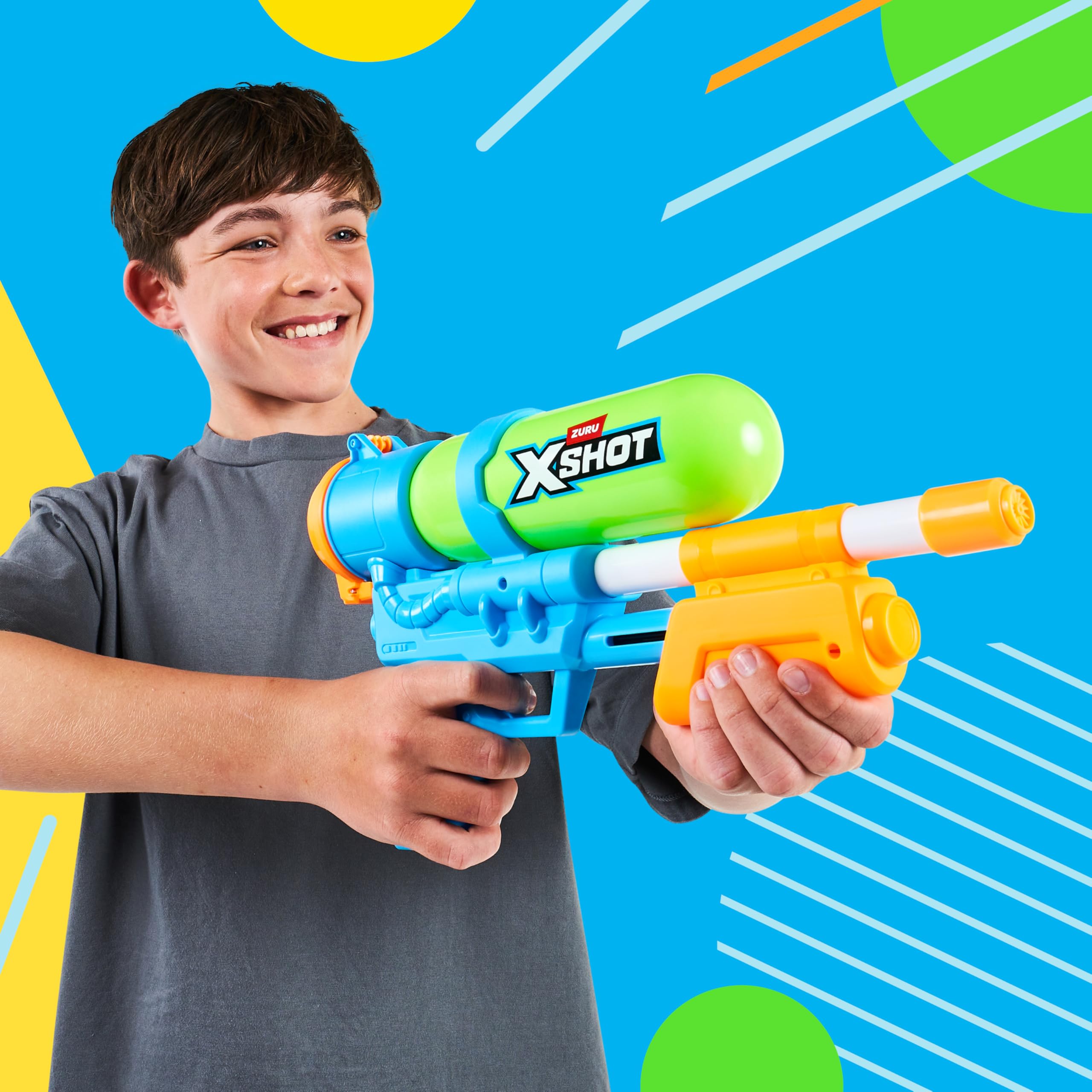 XSHOT Super Splash Water Blaster - Fast-Fill Refill | 33FT Range | 500ML Capacity | Green 5