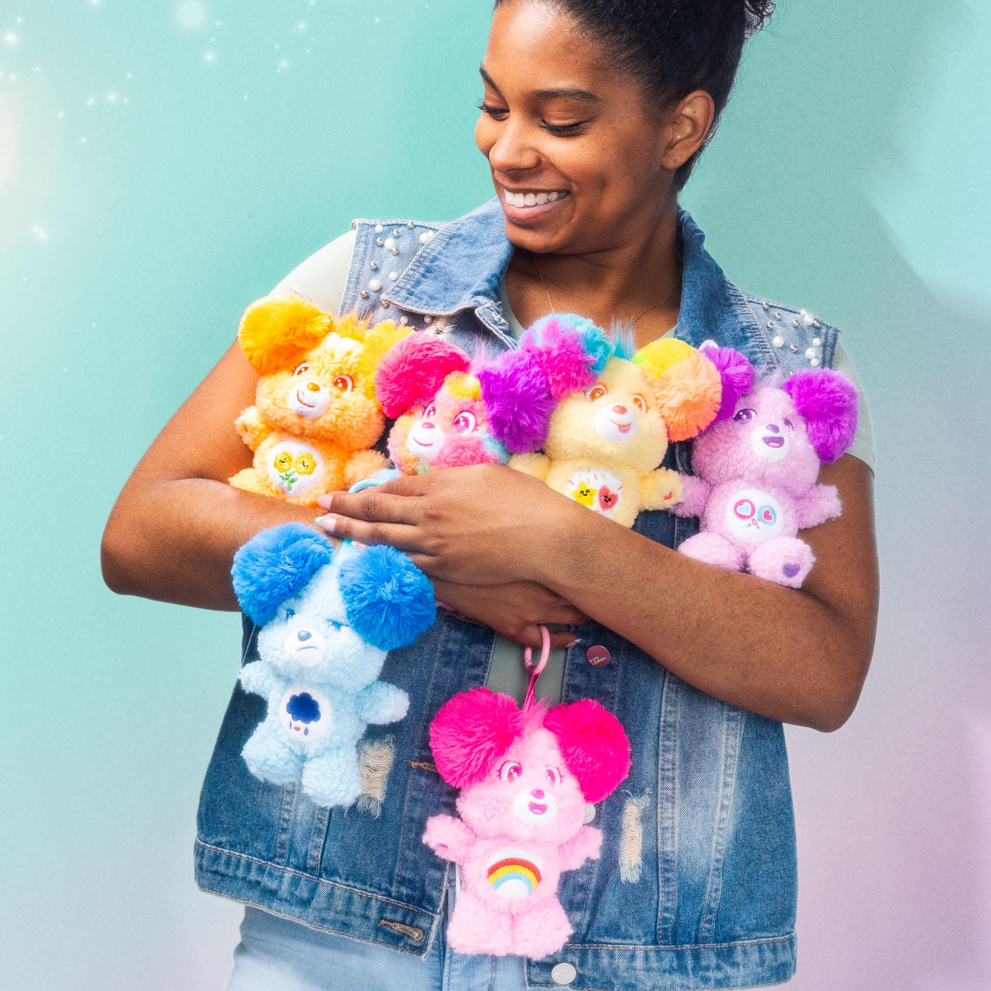 Basic Fun Care Bears Sugar Cuties 15cm Plush Clip-On Soft Toy | Surprise Collectible