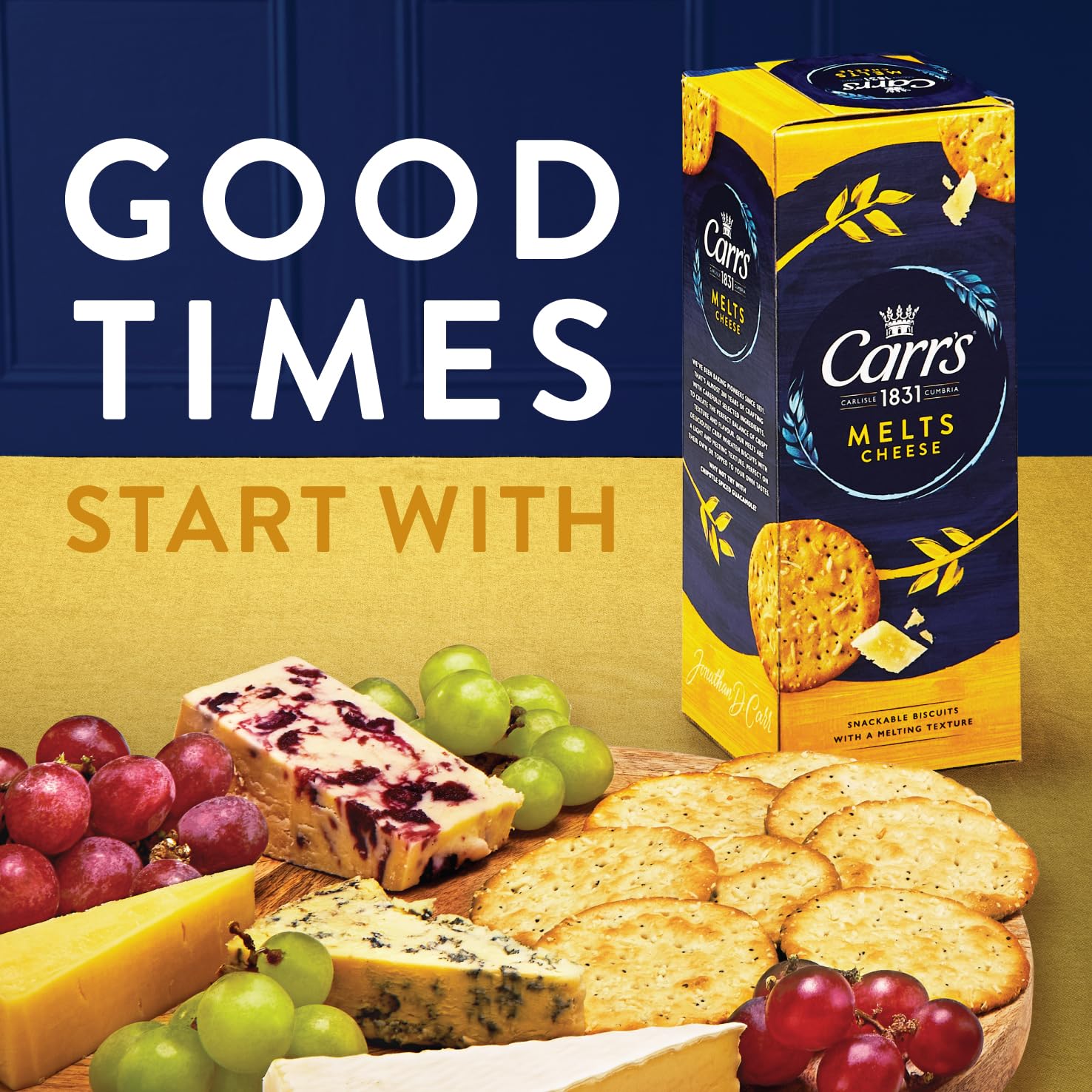Carr's Melts Cheese Crackers, 150 g - Savoury Multigrain Snack with Salted Cheese Flavor 5