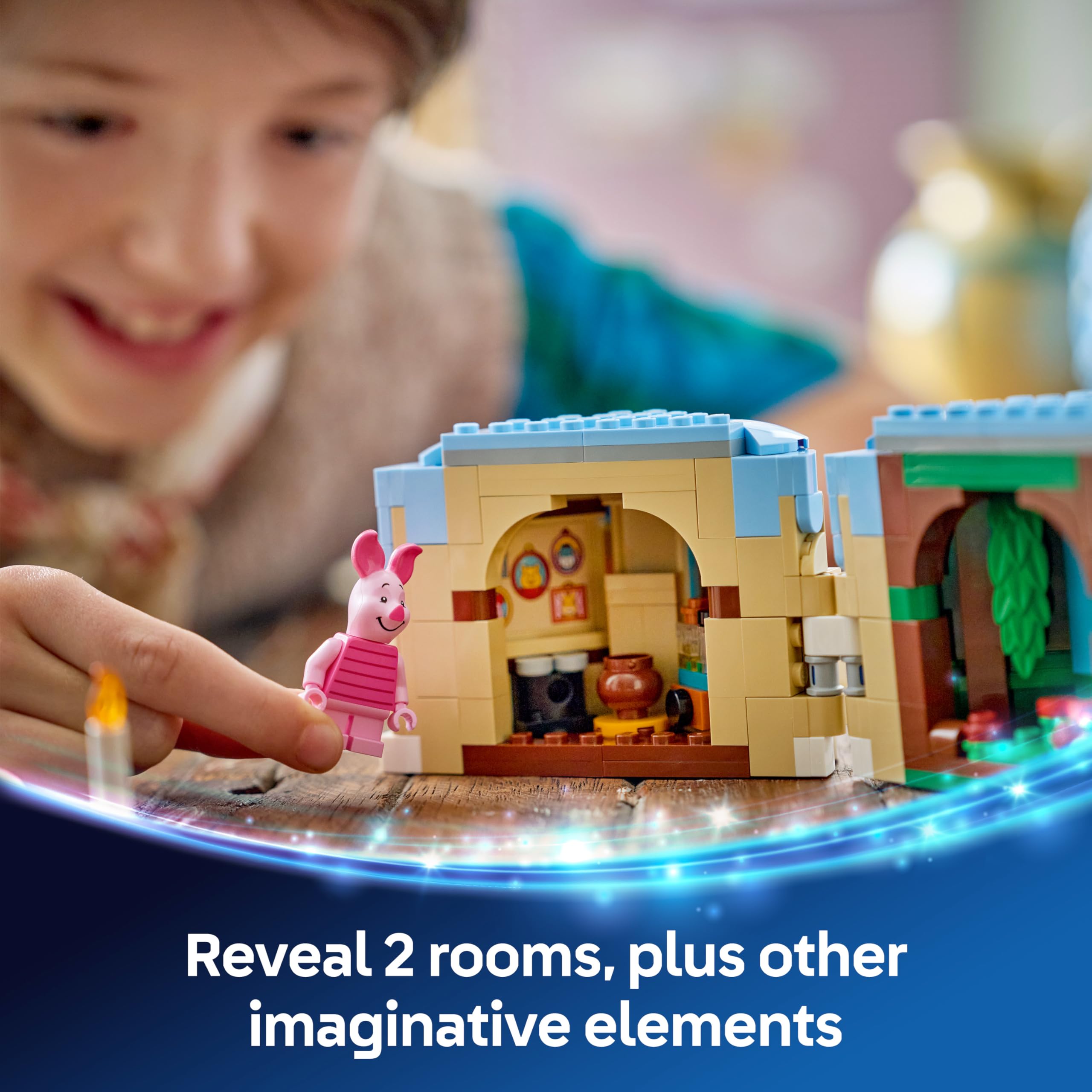 LEGO Disney Piglet's Birthday Fun Building Set 43305 for Ages 9+ | Posable Figure & Cake 4