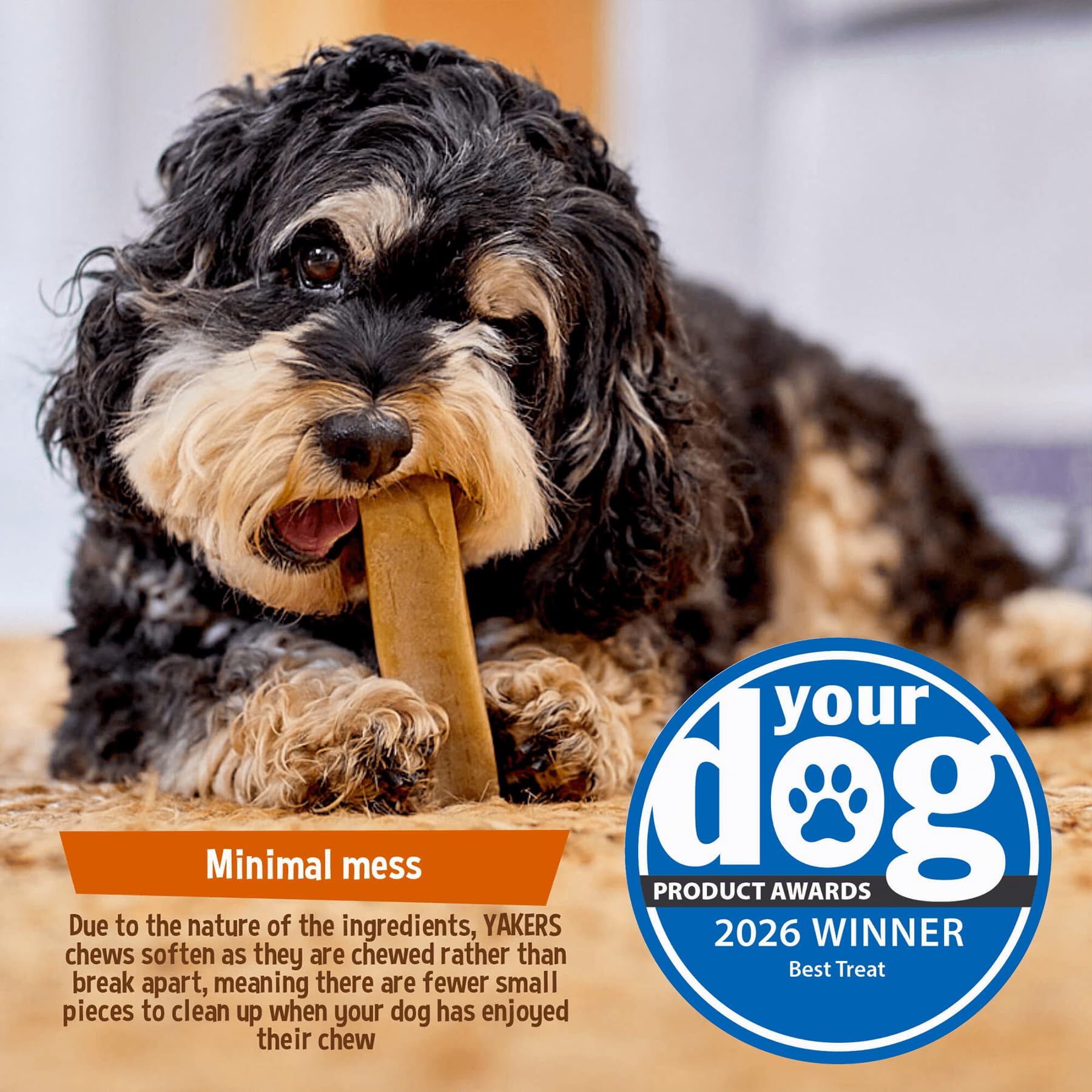 Yakers Strawberry Dog Chew - Long-Lasting Dental Health | 140g | Adult 5