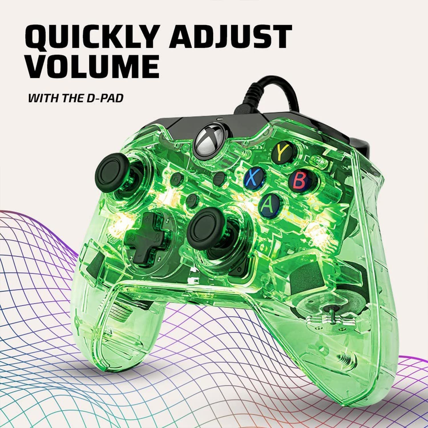 PDP Afterglow LED Wired Game Controller - RGB Lighting - Audio Controls - Dual Vibration - Xbox Series X|S, Xbox One, PC 5