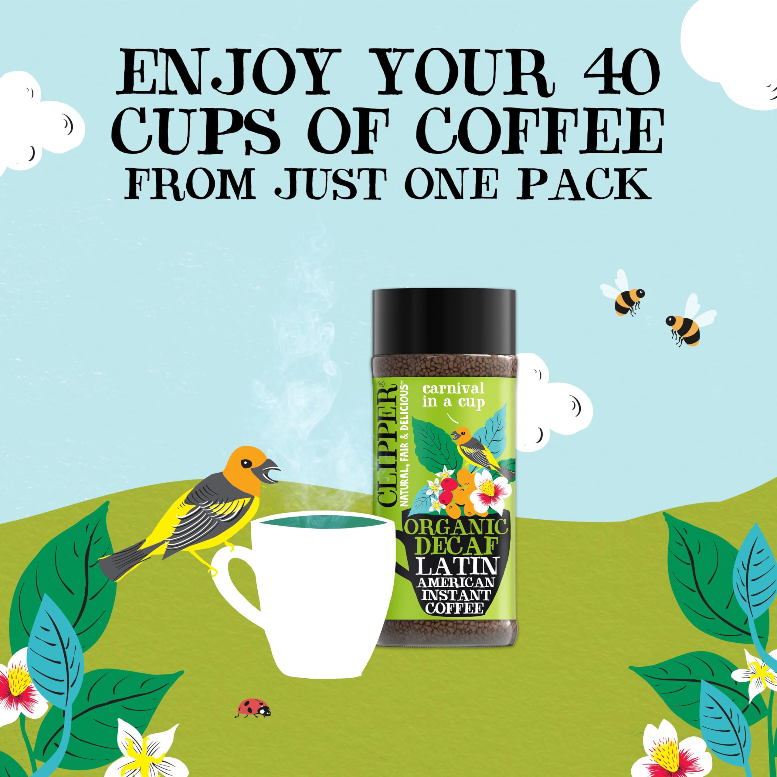 Clipper Bio-Instantkaffee aus Lateinamerika | 6 Gläser à 100 g | Fairtrade &amp; gentechnikfrei 8