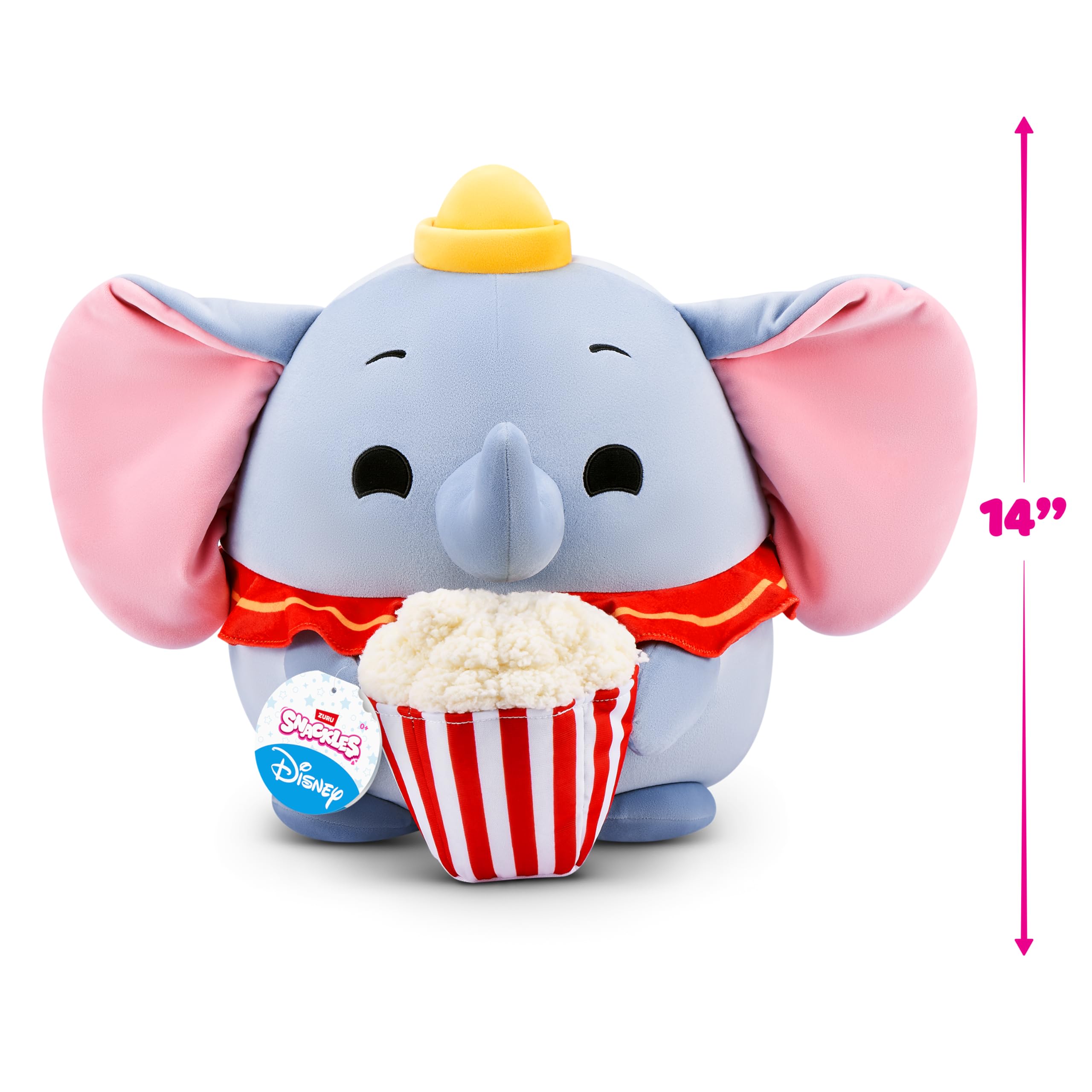 Snackles Disney Dumbo 14-inch Plush with Snack Accessory - Super-Soft Huggable Stuffed Animal 5