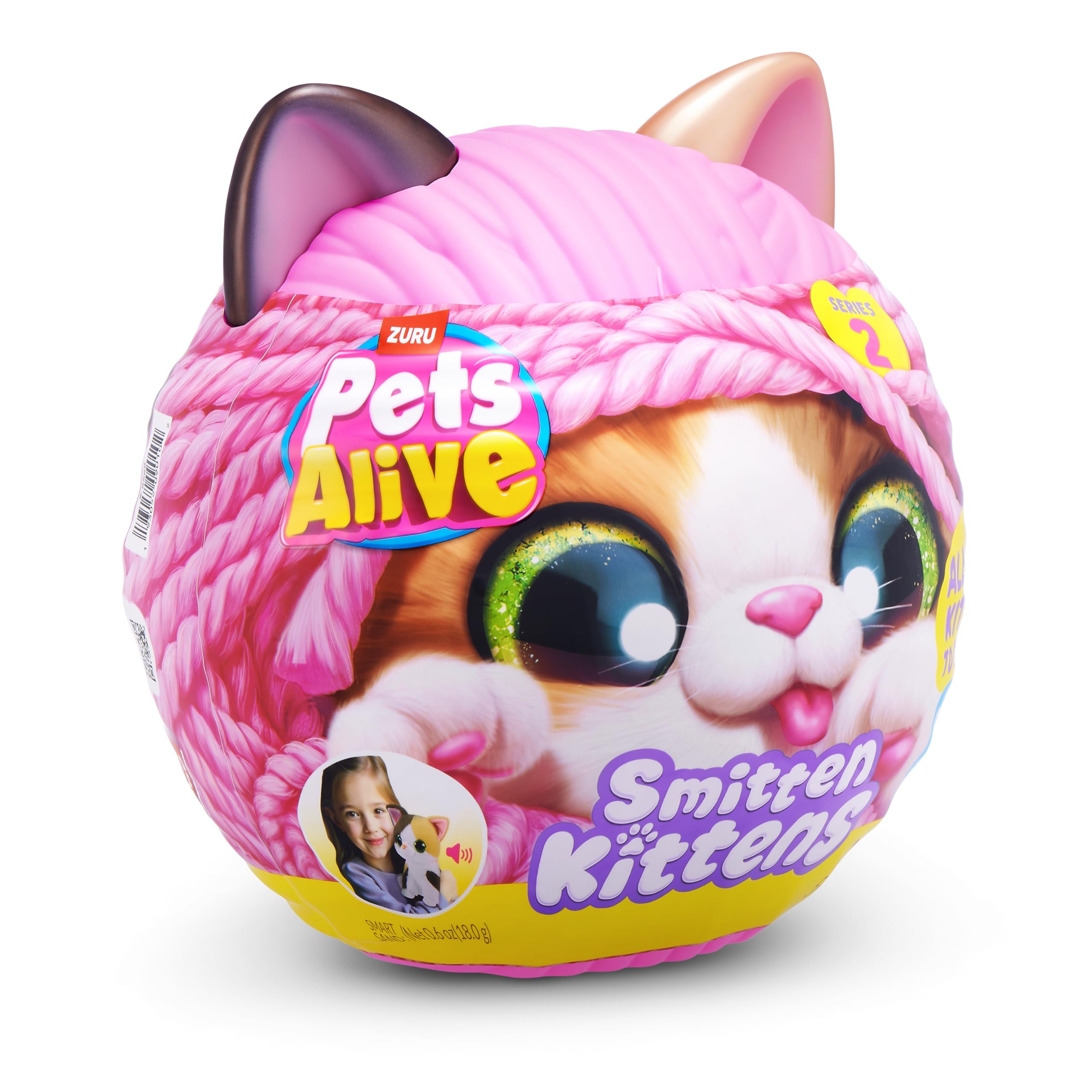 Pets Alive Smitten Kittens Series 2 British Shorthair Interactive Plush Toy by ZURU | 7.87 inches 4