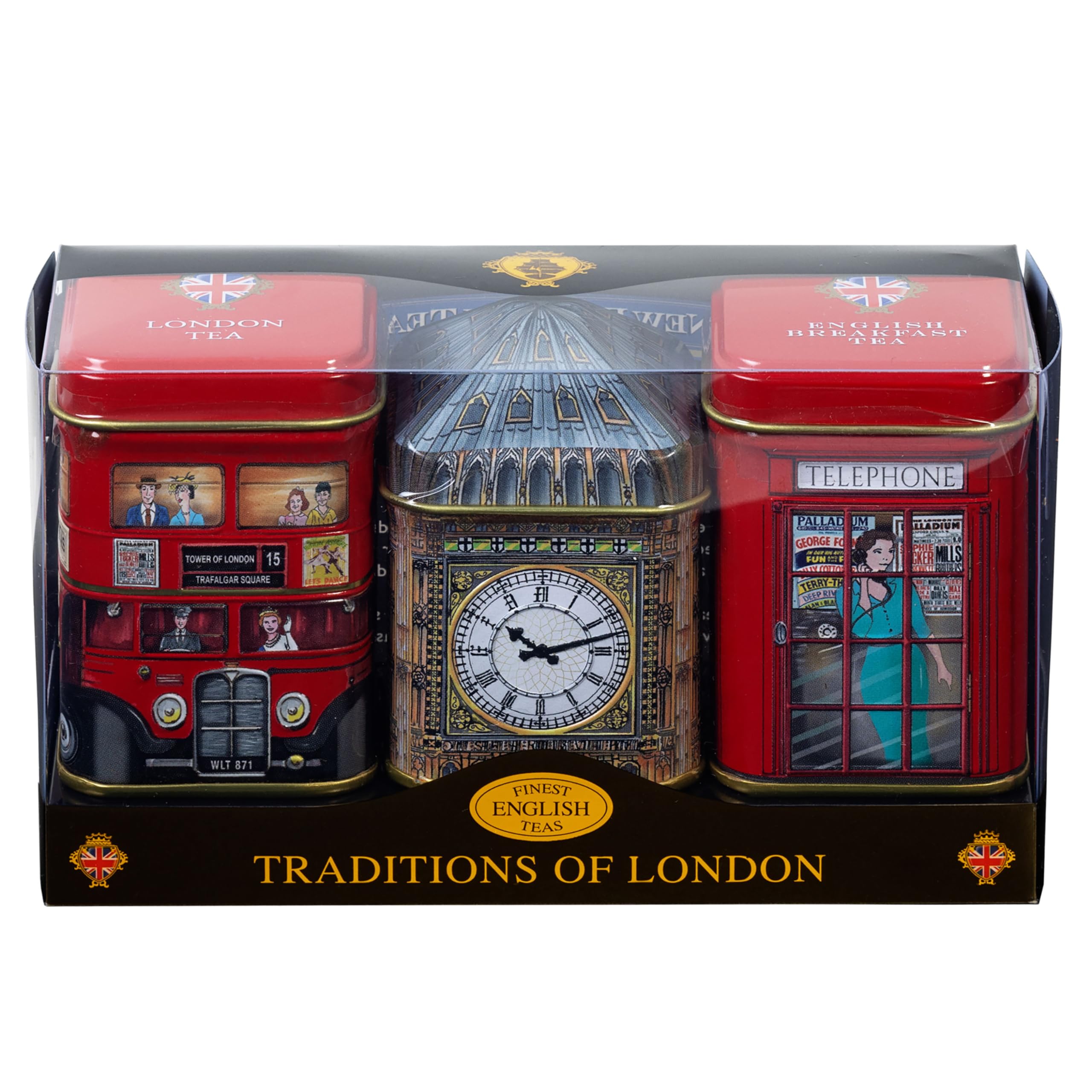 New English Teas Traditions of London Mini-Dose Dreierpackung Loser Tee 65 g 5