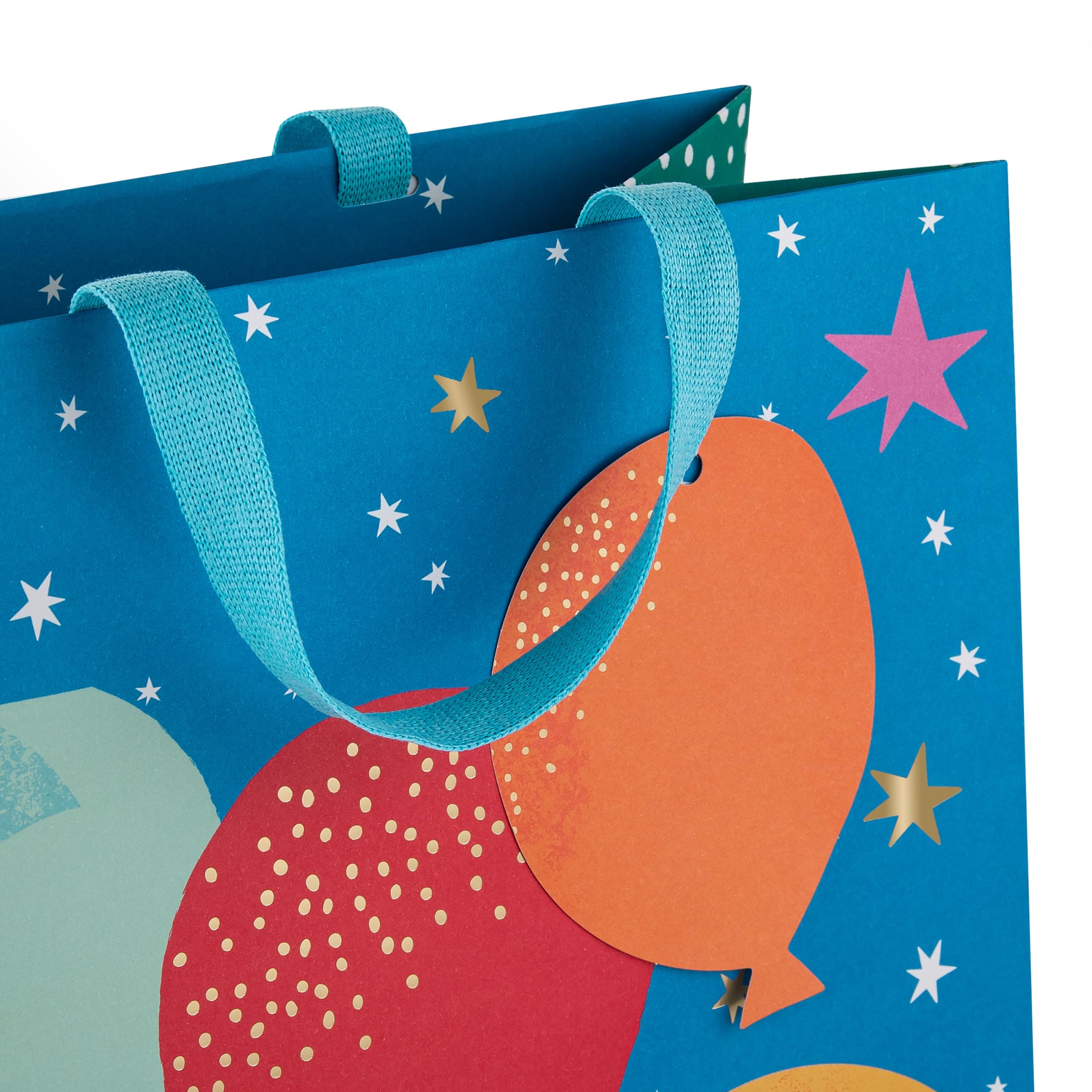 Hallmark Gift Bag Bundle - Pack of 3 Assorted Sizes with Gold Foil Accents | FSC Certified 7