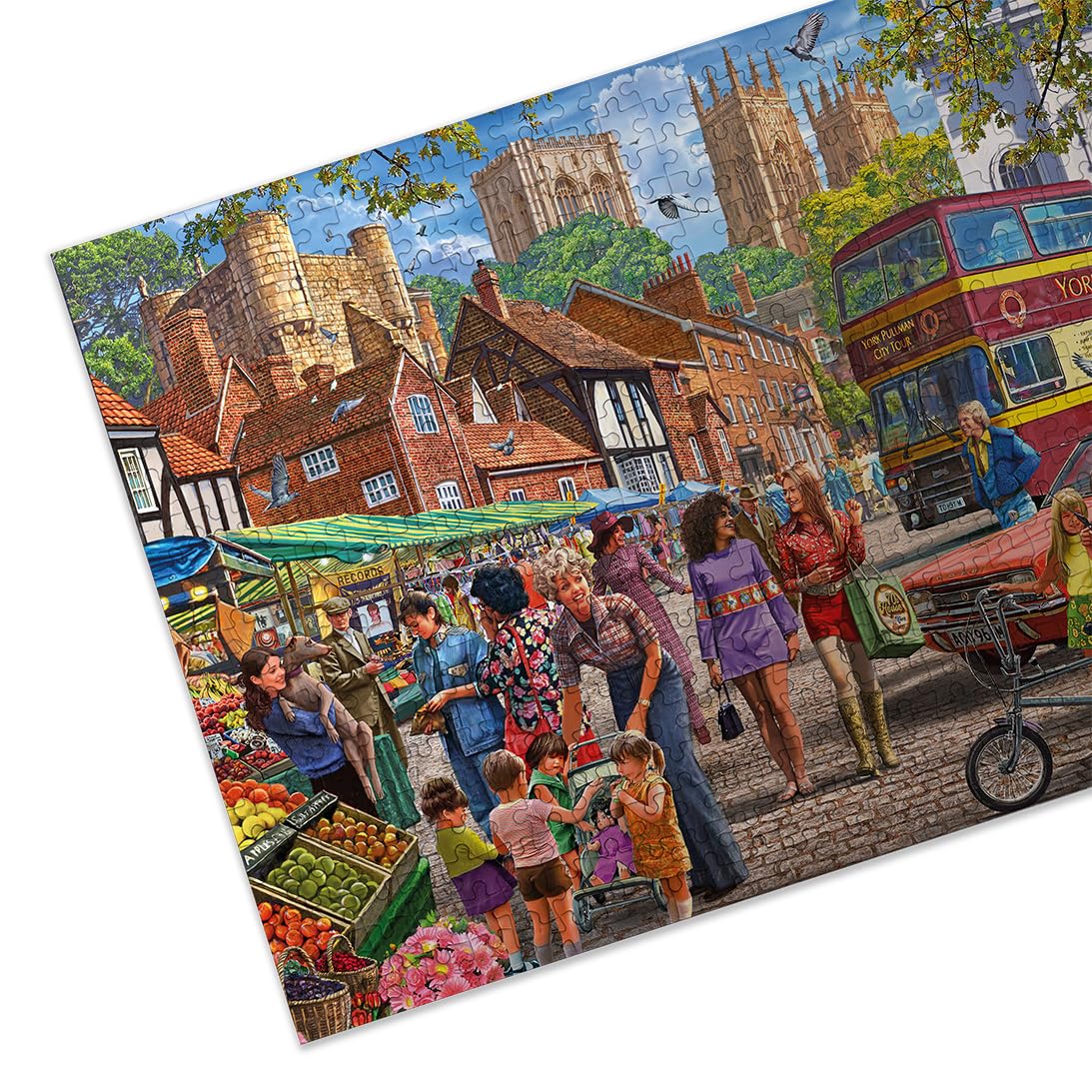 Gibsons York Market 250XL Piece Jigsaw Puzzle | Steve Crisp Art | Recycled Board 7