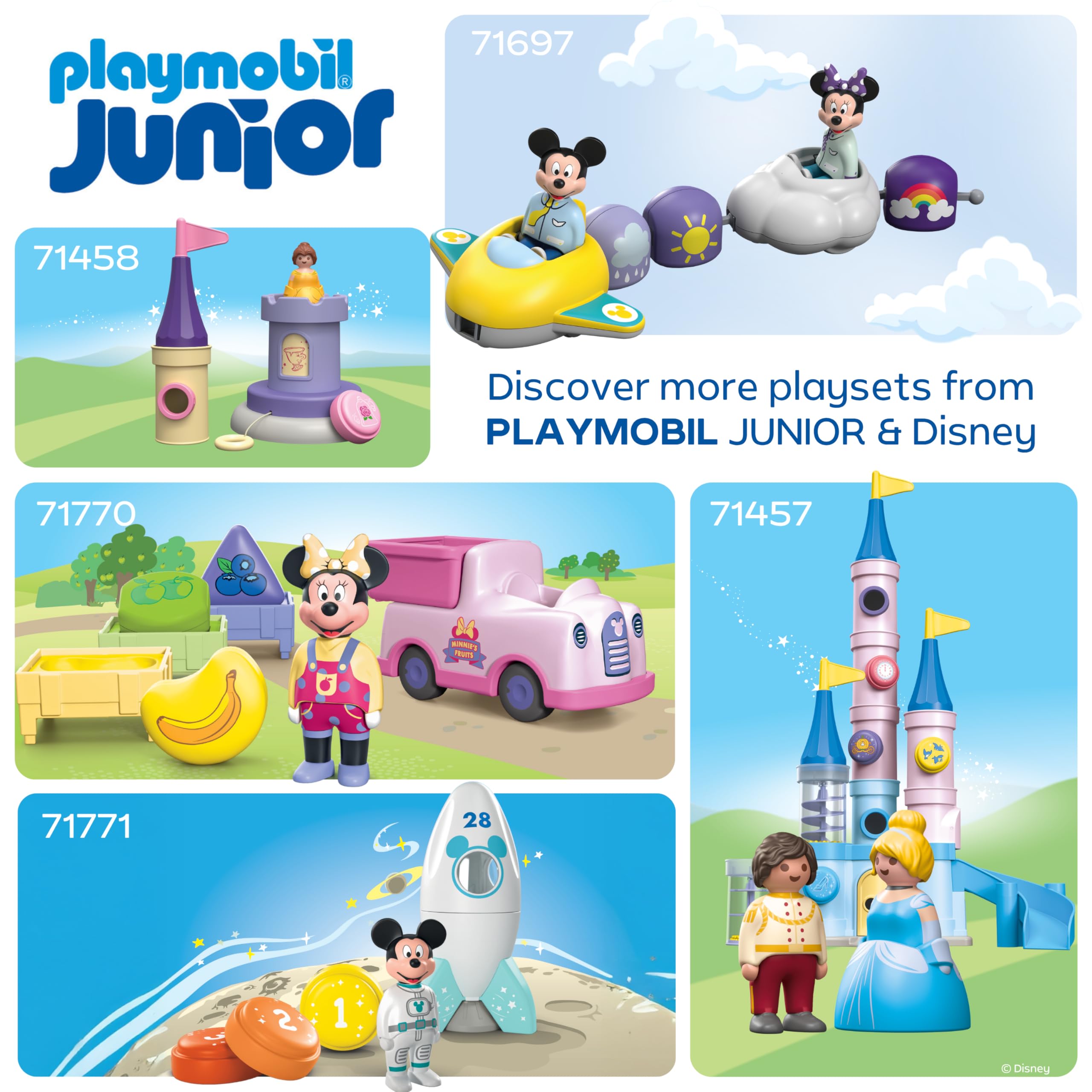 Playmobil Disney Mickey Mouse Rocket & Space Adventure Playset | Ages 1-4 | Bio-Based Plastic 6