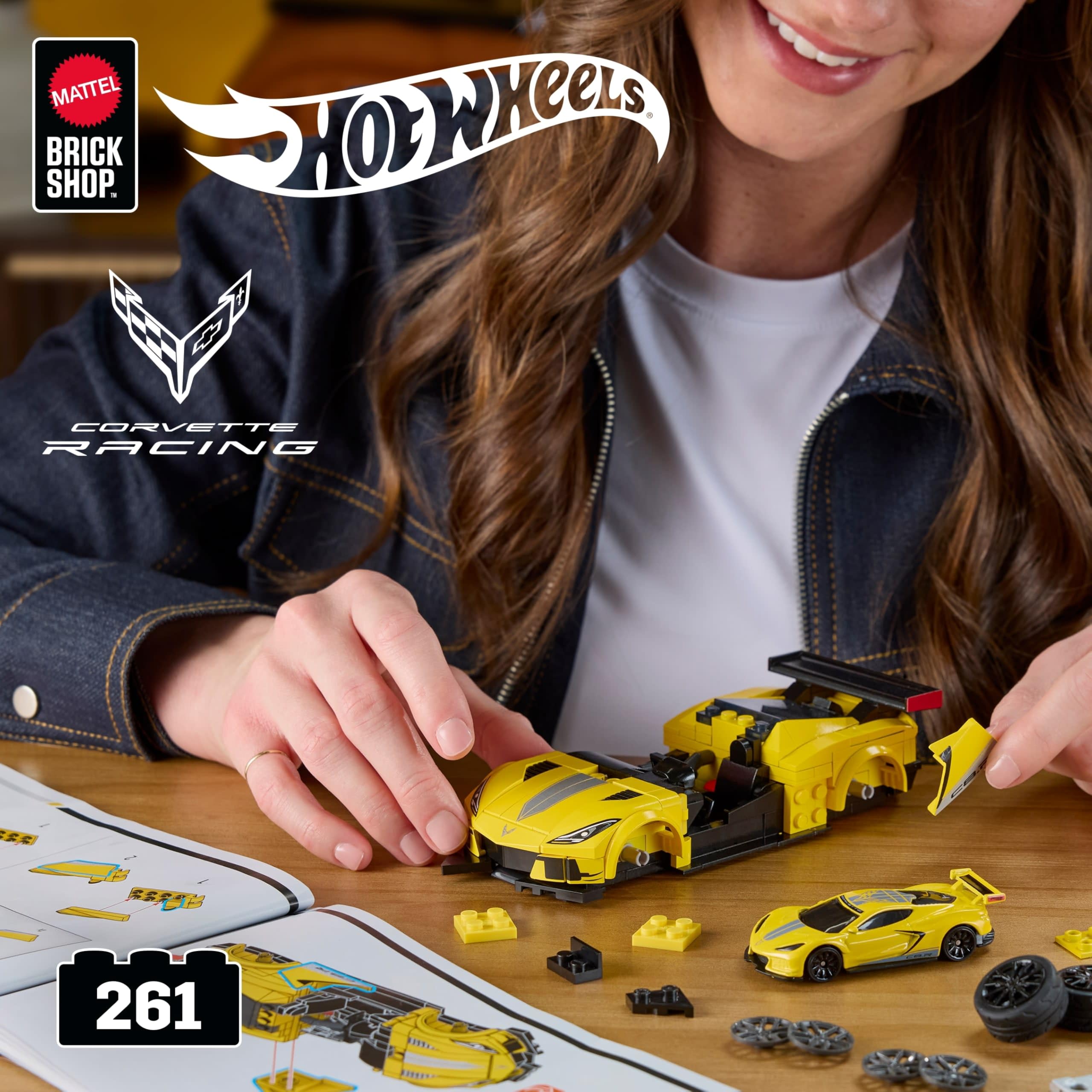 Mattel Brick Shop Corvette C8.R Building Set - 261 Pieces | 1:32 Scale | Ages 10+ 2