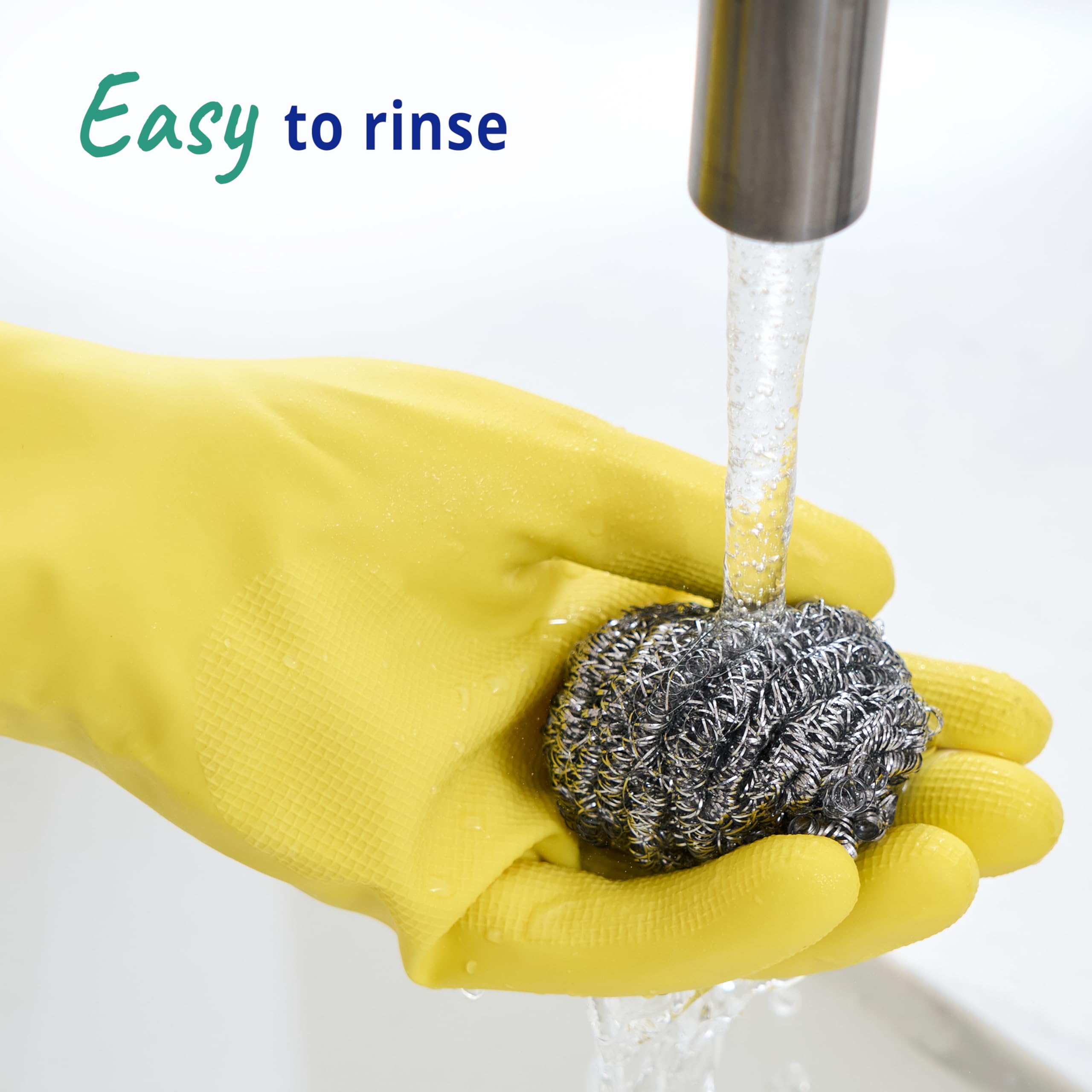 Spontex Essentials Tough Metal Scourers - Heavy Duty Cleaning | Stainless Steel | 48 Total Scourers 3