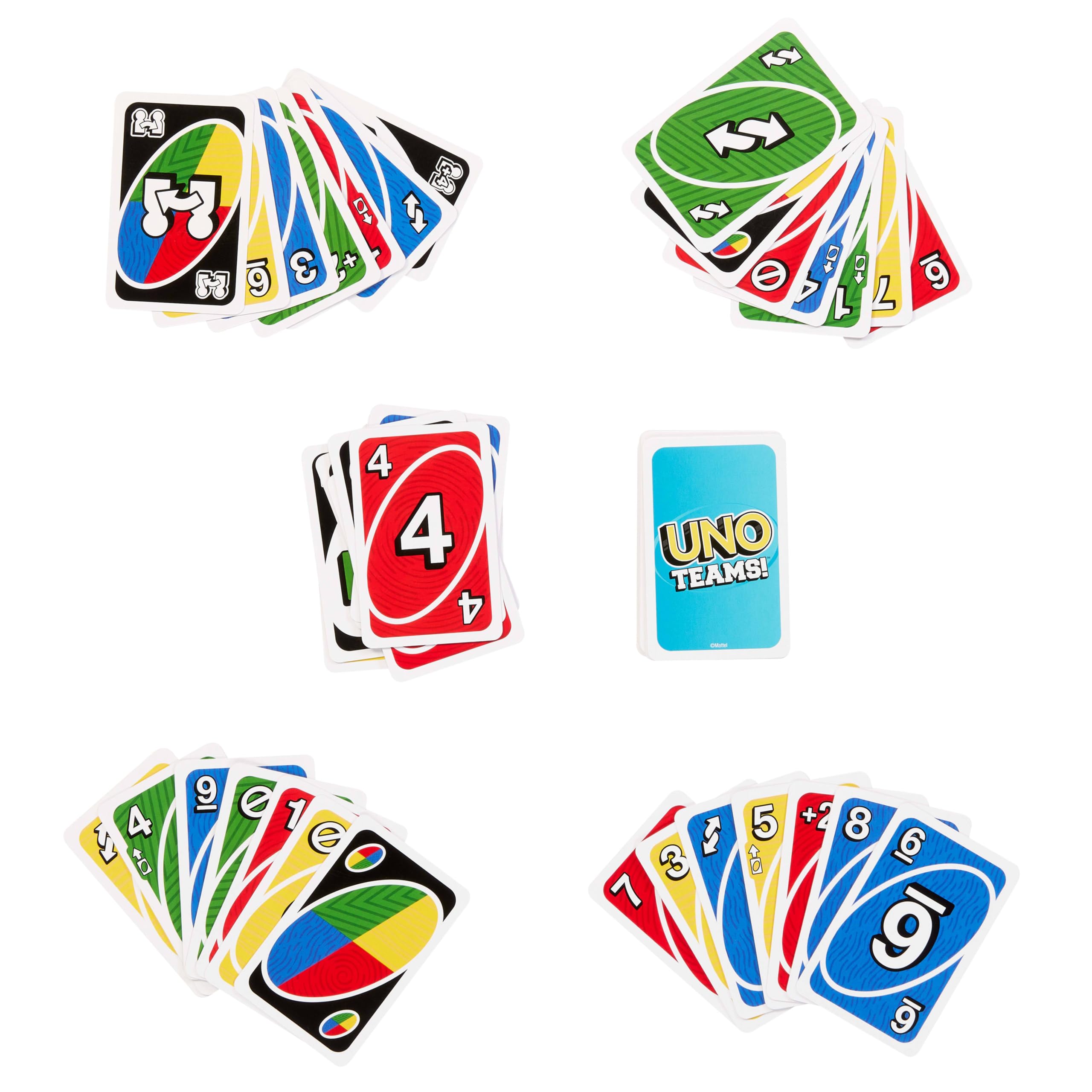 Mattel Games UNO Teams Card Game | Team Play Focused | Multicolor | Ages 7+ 4