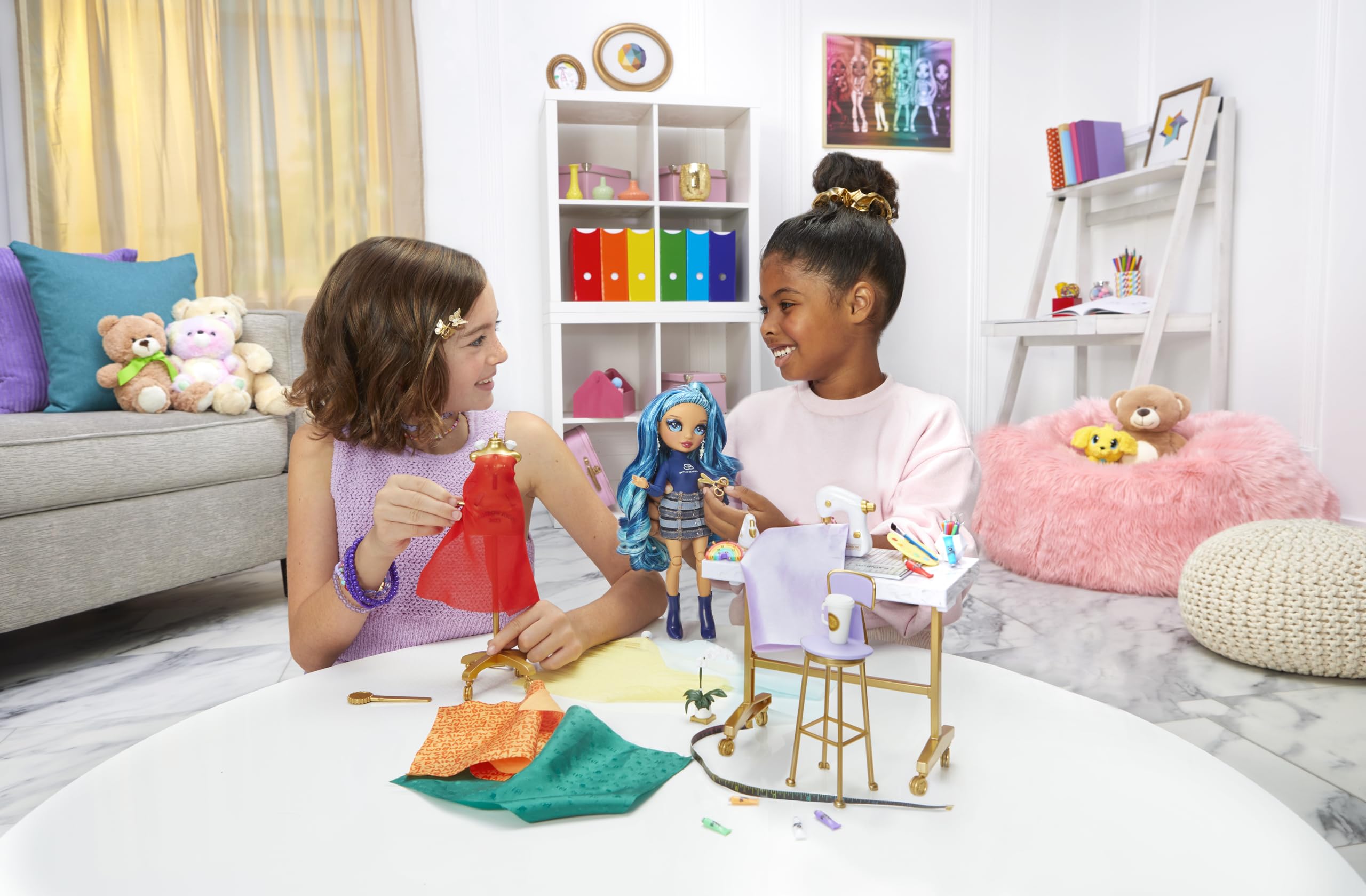 Rainbow High Dream & Design Fashion Studio Playset with Skyler Bradshaw Doll - No Sew Fashion Kit for Kids 5