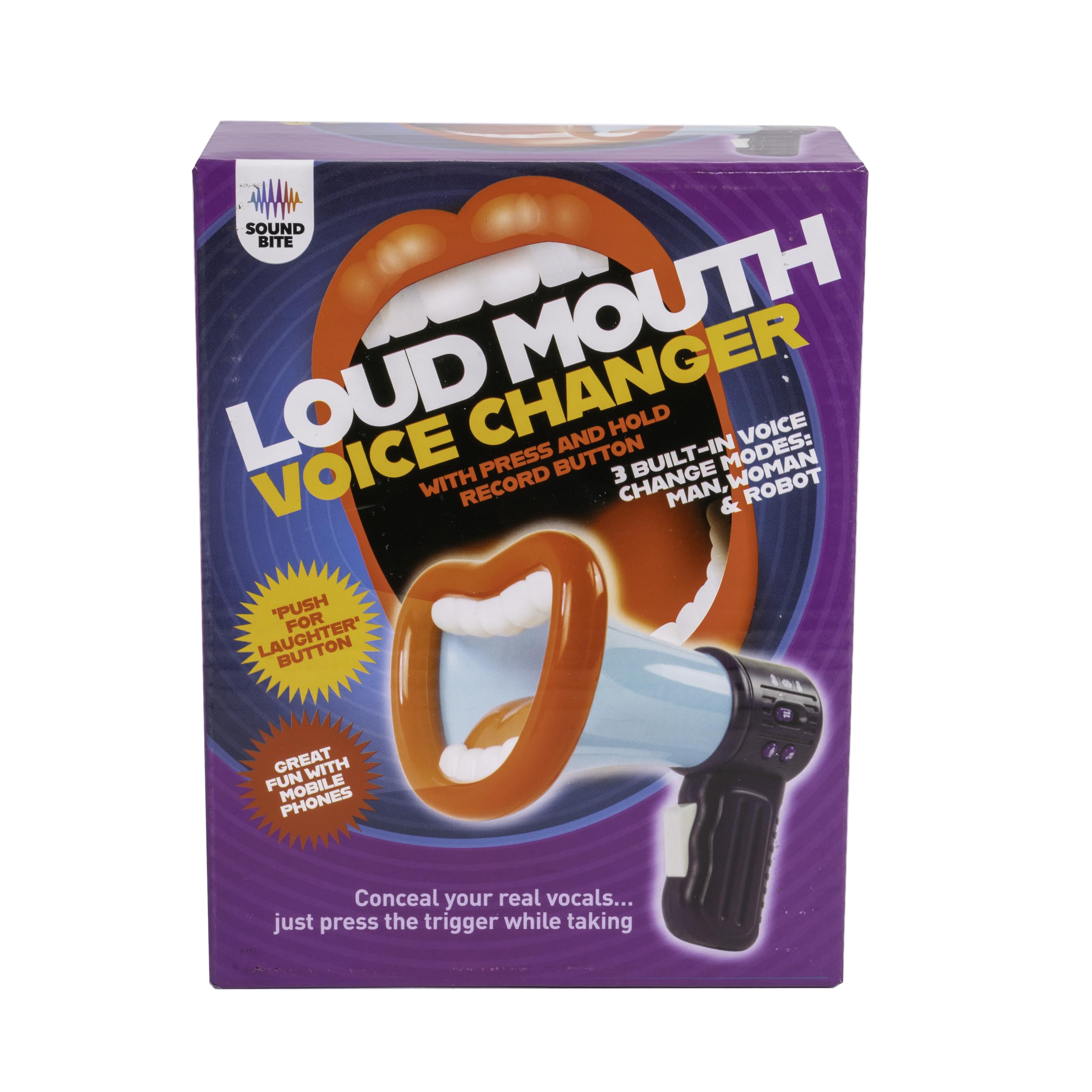 Funtime Gifts Loudmouth Electronic Voice Changer - 3 Modes, Record/Laughter Function | Ages 3+ 8