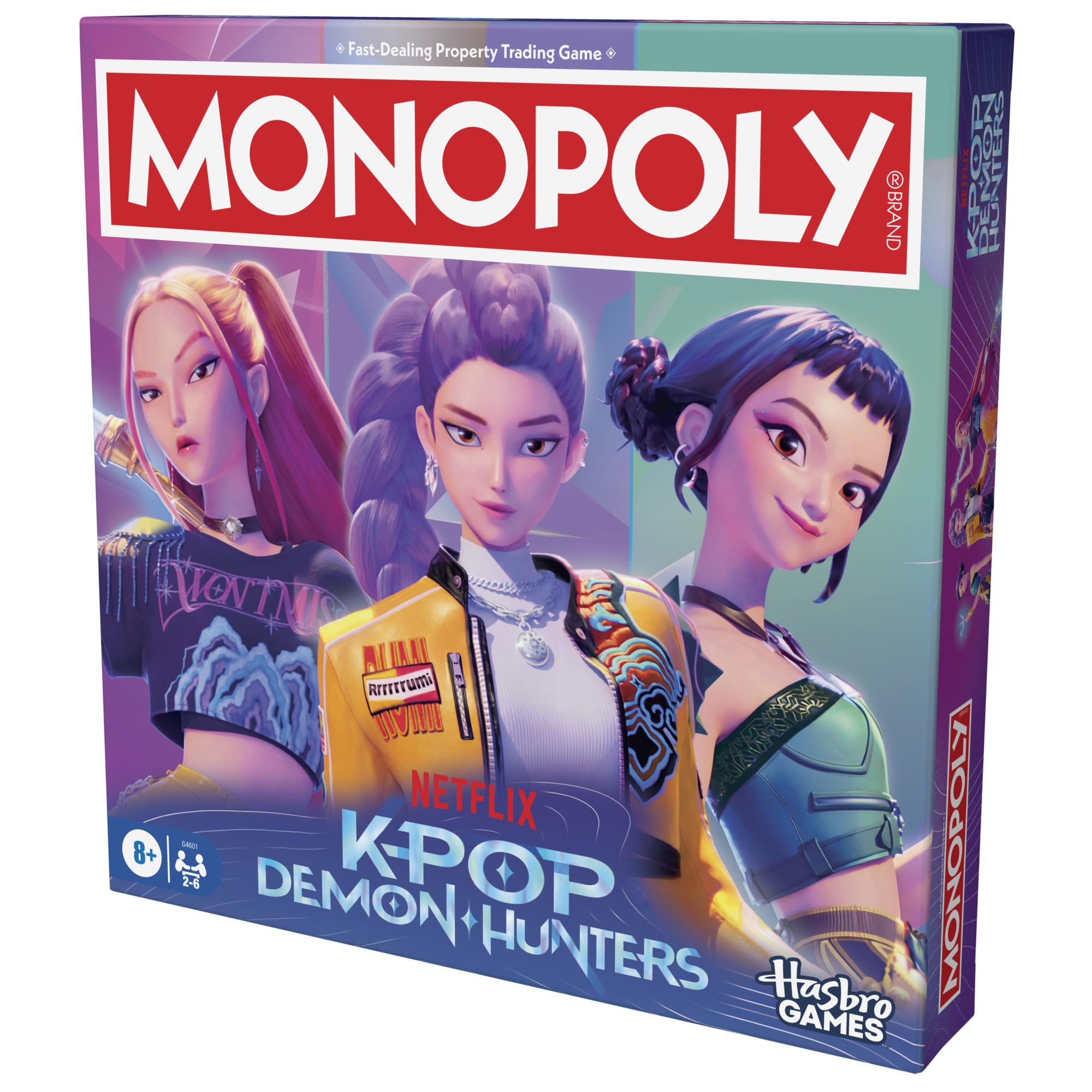 Monopoly KPop Demon Hunters Edition Board Game - Family Party Game for 2-6 Players, Ages 8+ 8