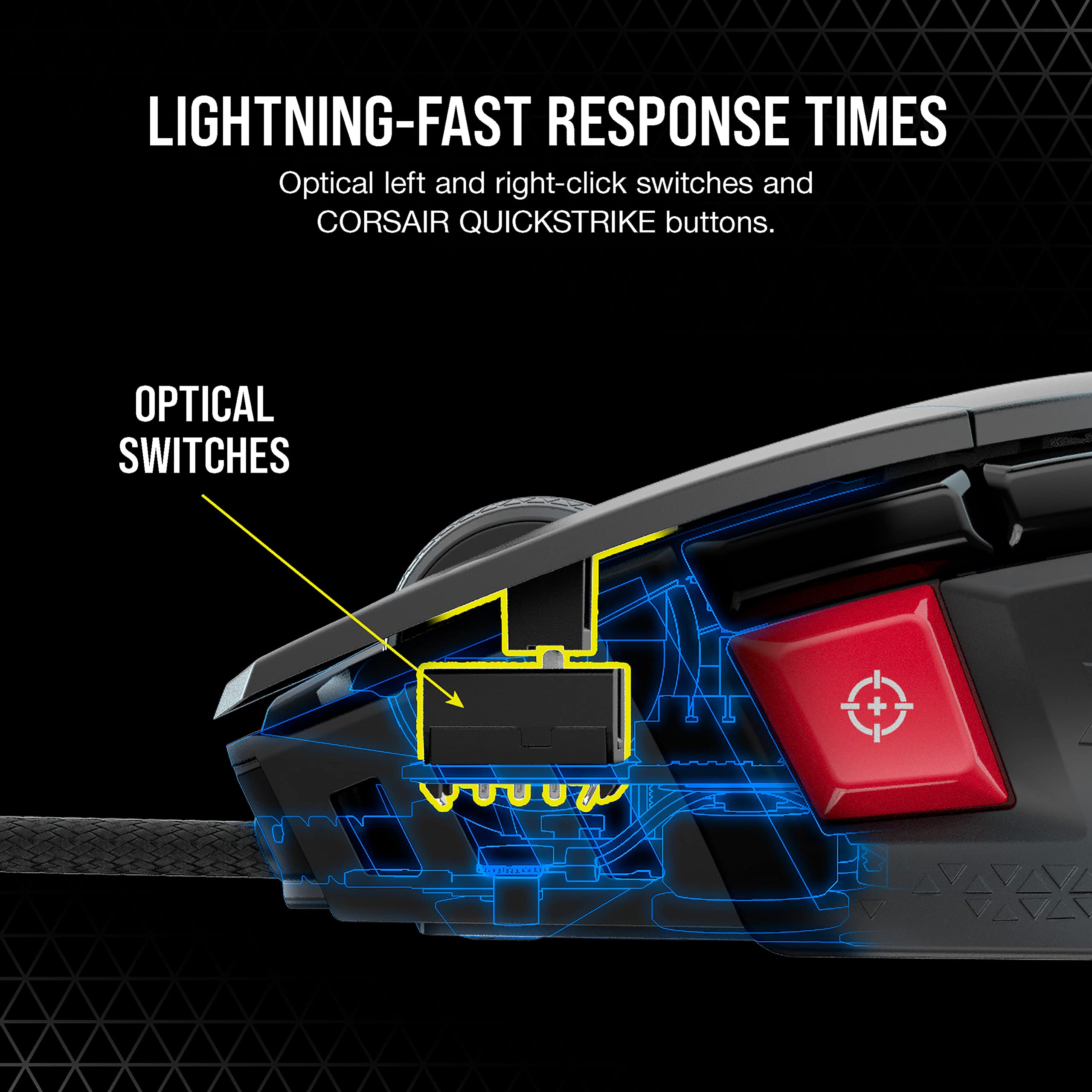 Corsair M65 RGB ULTRA Tunable FPS Gaming Mouse - CORSAIR MARKSMAN 26,000 DP 6