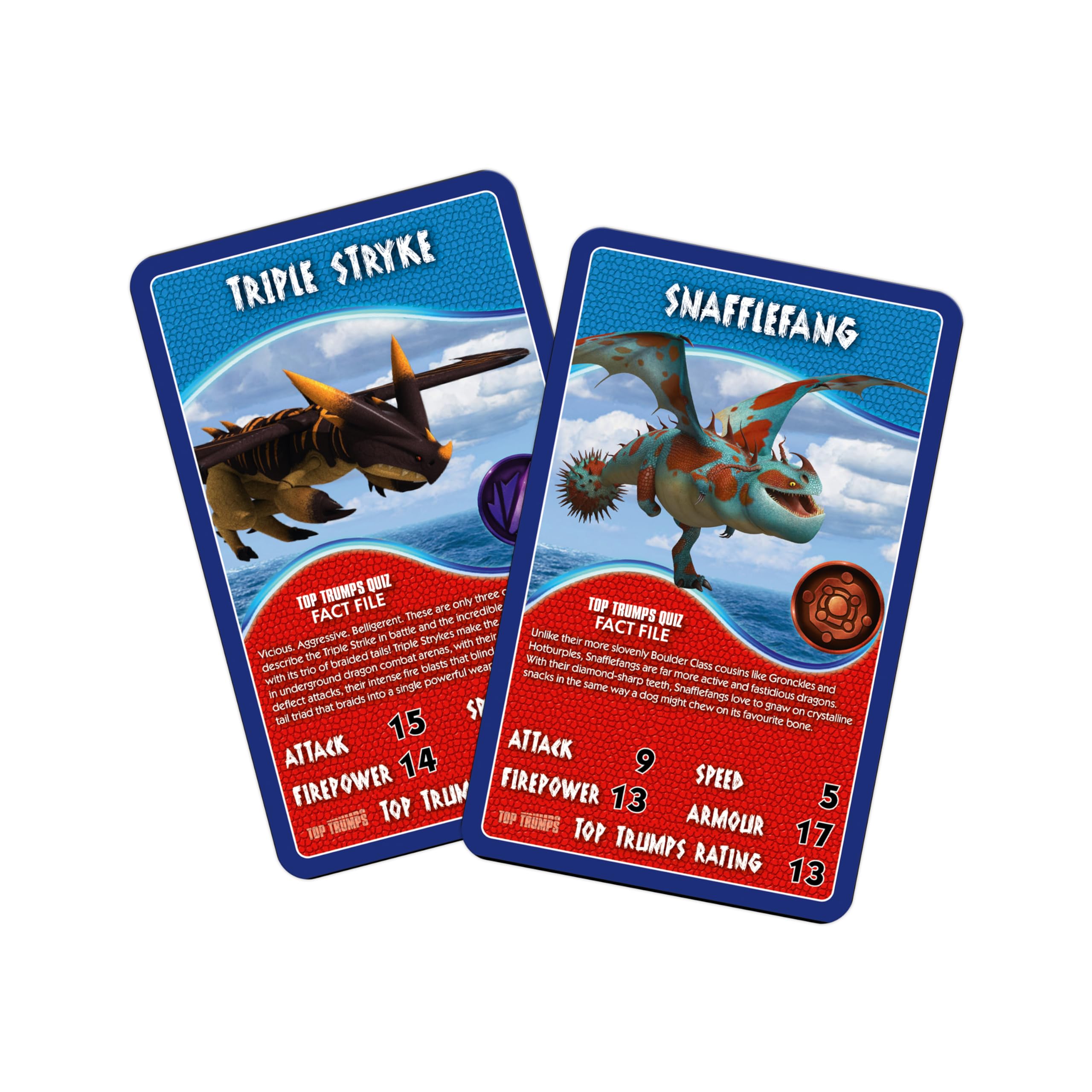 Top Trumps How to Train Your Dragon Educational Travel Card Game | Portable Plastic Case 5
