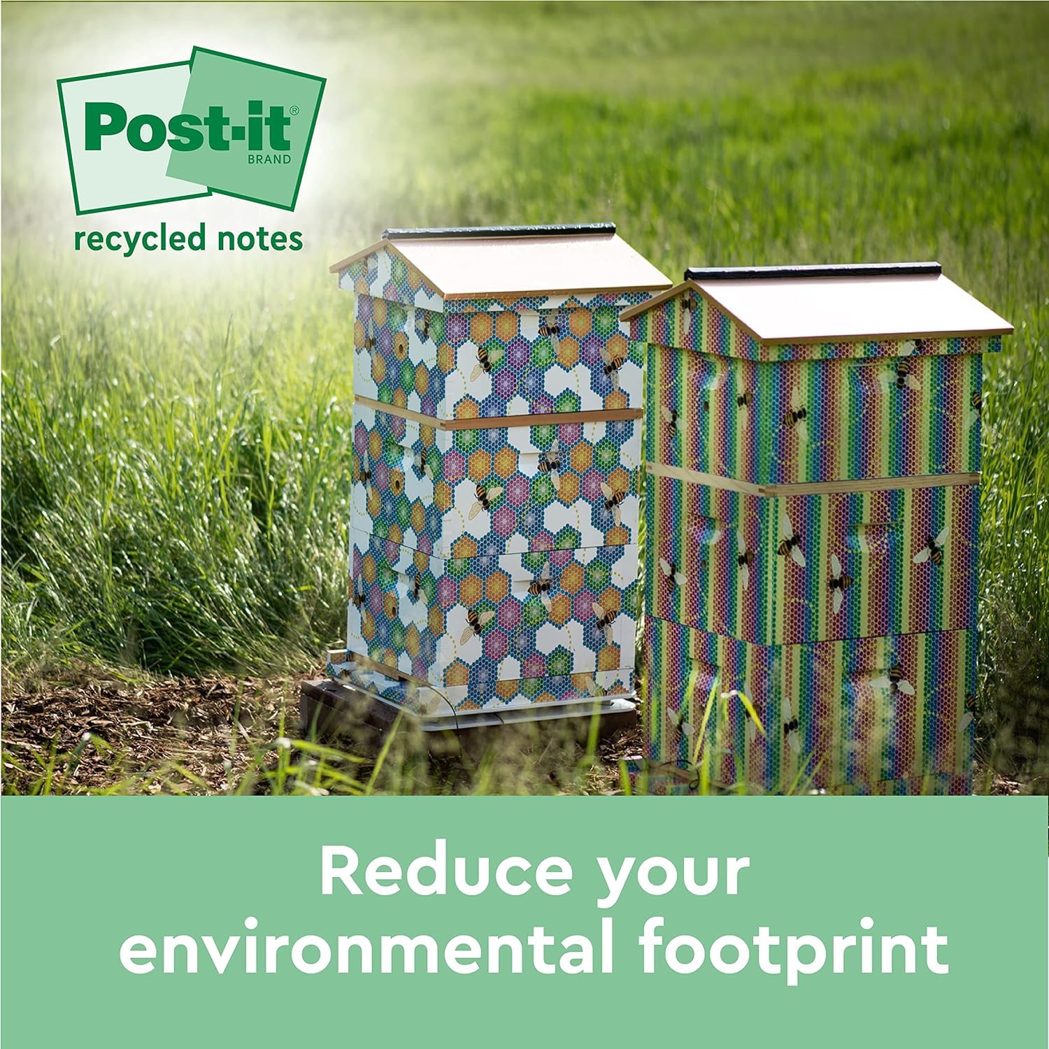 Post-it Recycling Notes - Canary Yellow, 6 Pads of 100 Sheets Each | 100% Recycled Paper 7