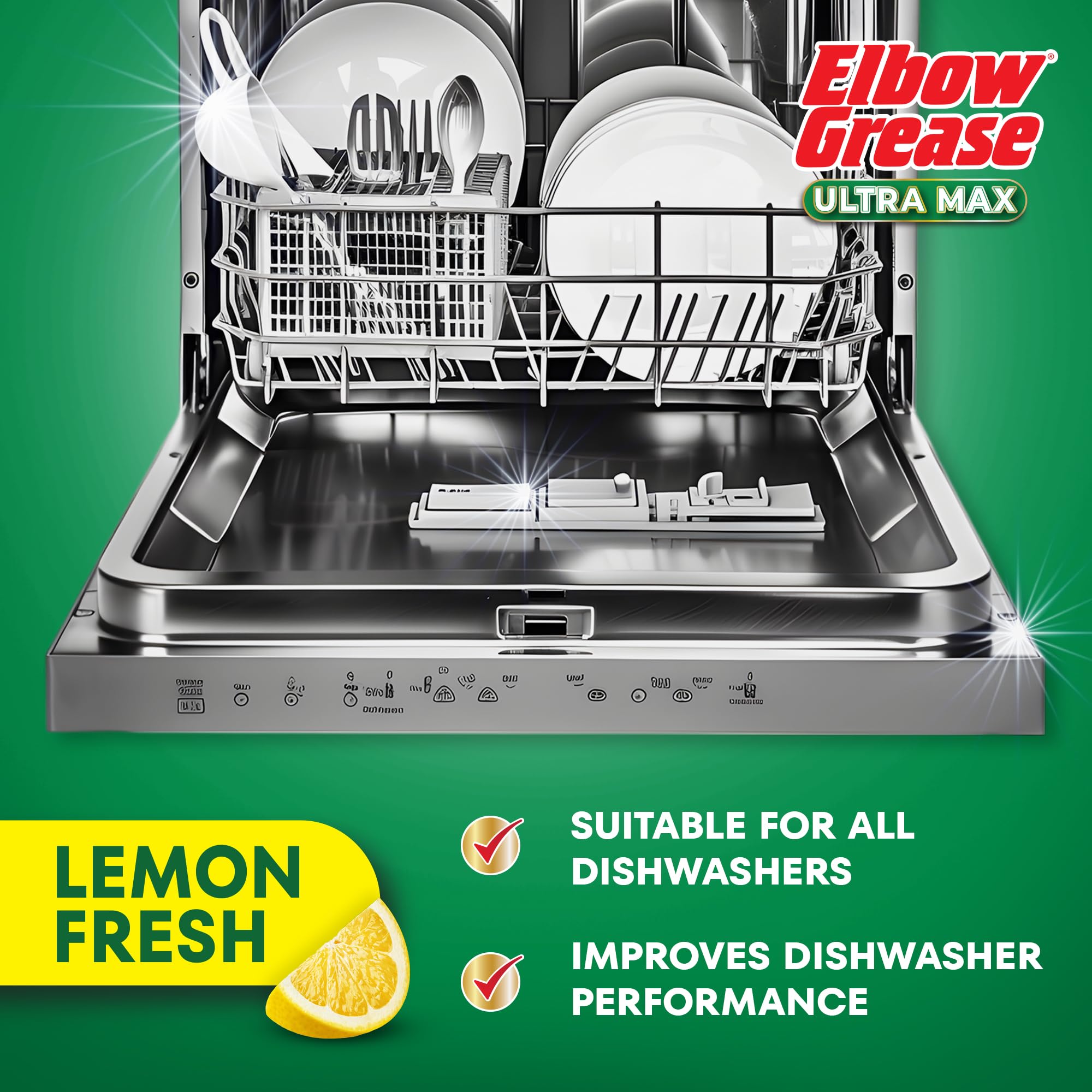 Elbow Grease Ultra Max Dishwasher Cleaner - Tough on Grease & Limescale | 250 ml Liquid 3