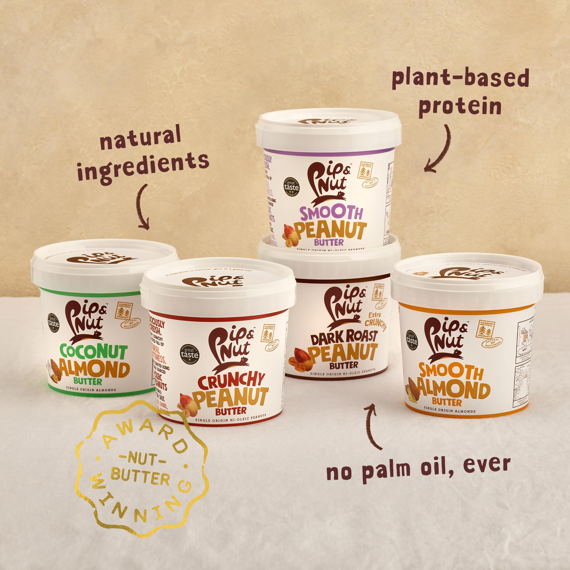 Pip &amp; Nut Knusprige Erdnussbutter, 1 kg 12