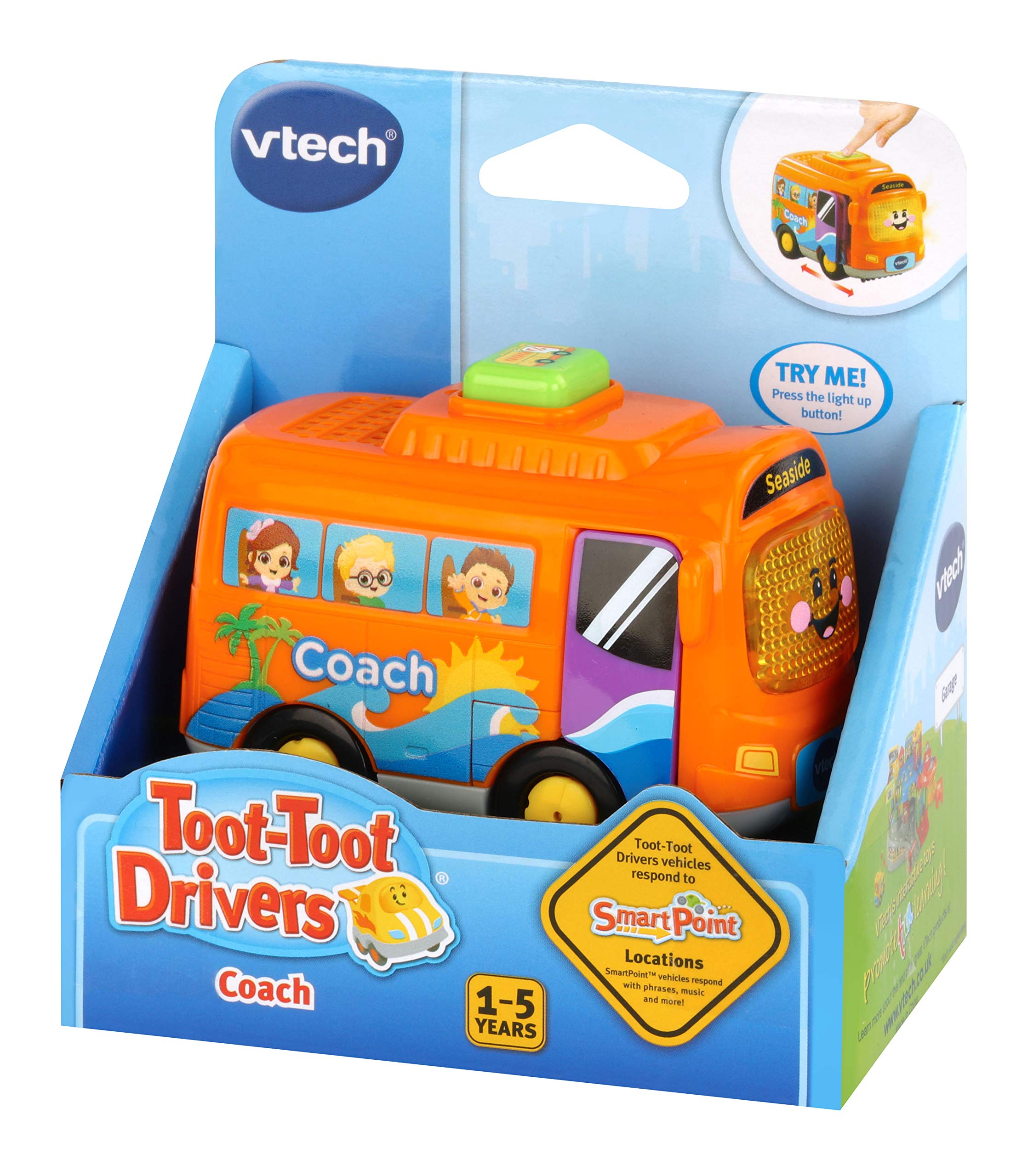 VTech Toot-Toot Drivers Coach - Interactive Sound Toy for Ages 1-5 Years | Music & Lights 4