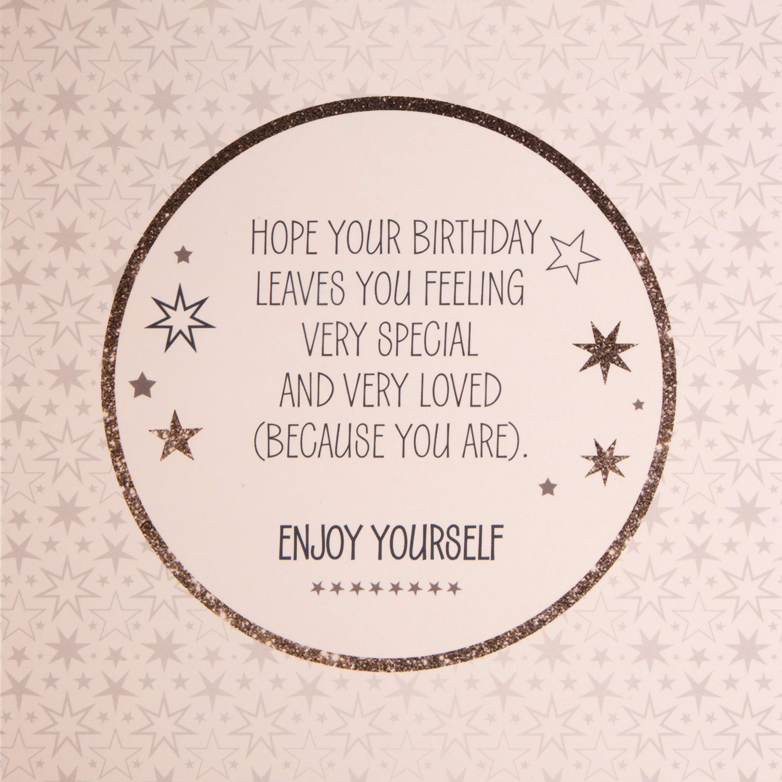 Hallmark Birthday Card for Grandson - 3D Tag, Gold Foil & Glitter Stars | 22.8cm x 15.9cm 5