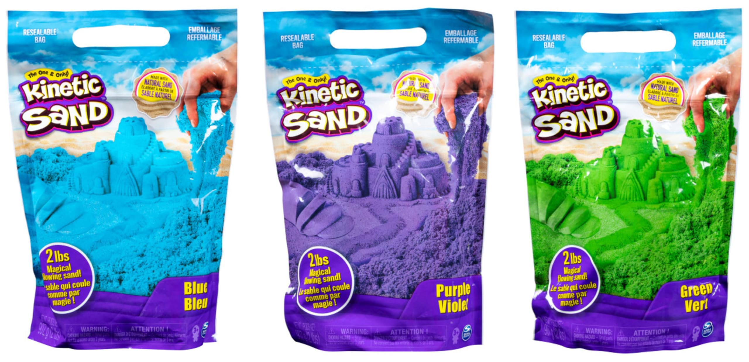 Kinetic Sand 0.9 kg Colour Pack for Mixing and Moulding | Ages 3+ | Styles Vary