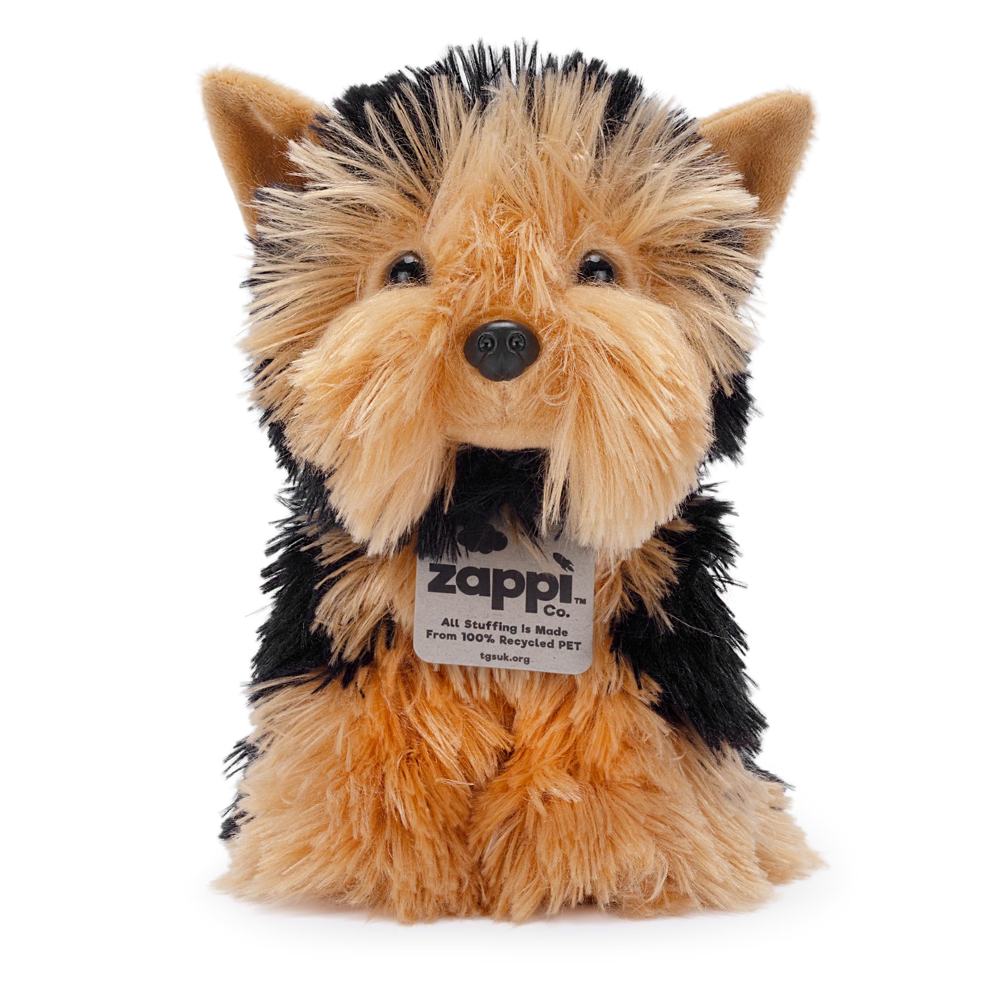 Zappi Co Rob the Yorkshire Terrier Plush Toy Dog - 22cm Stuffed Animal | Recycled Material 4