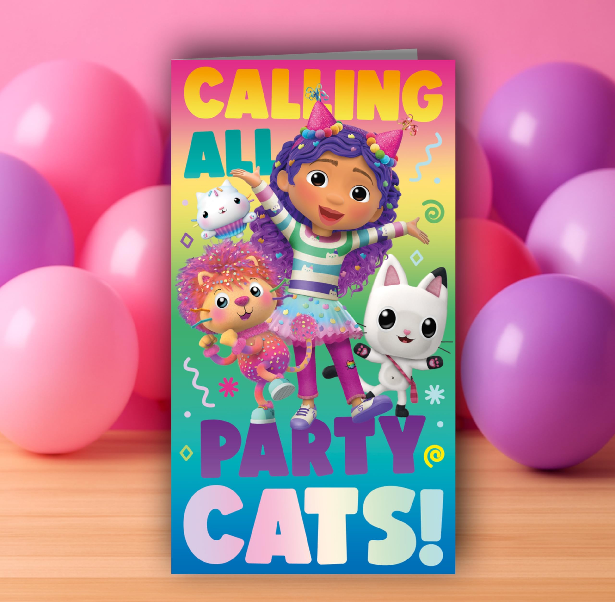 Danilo Promotions LTD Gabby's Dollhouse Birthday Card | Multicolor | Standard Size 4