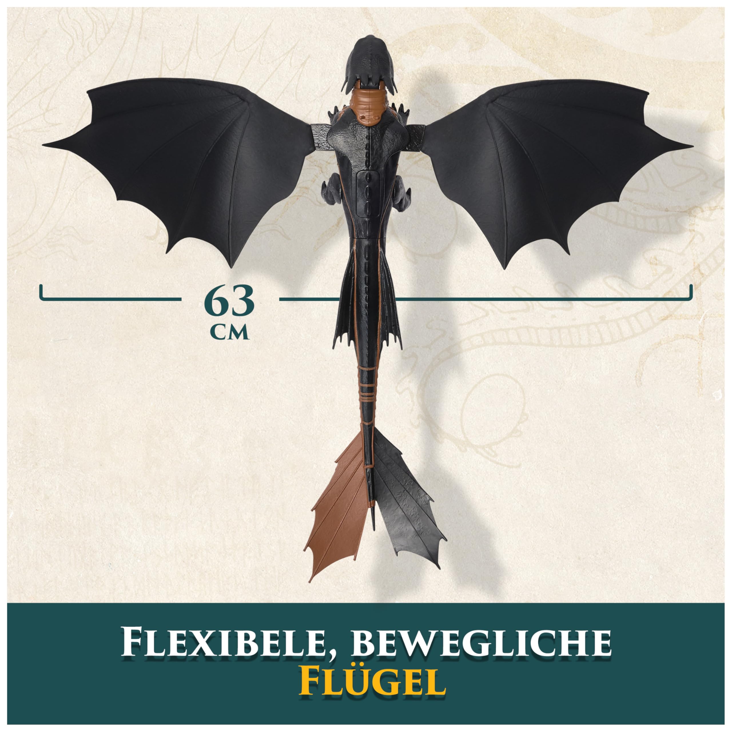 Dreamworks Dragons Ultimate Plasma Blast Toothless - Light-Up Action Figure for Kids 4+ 13