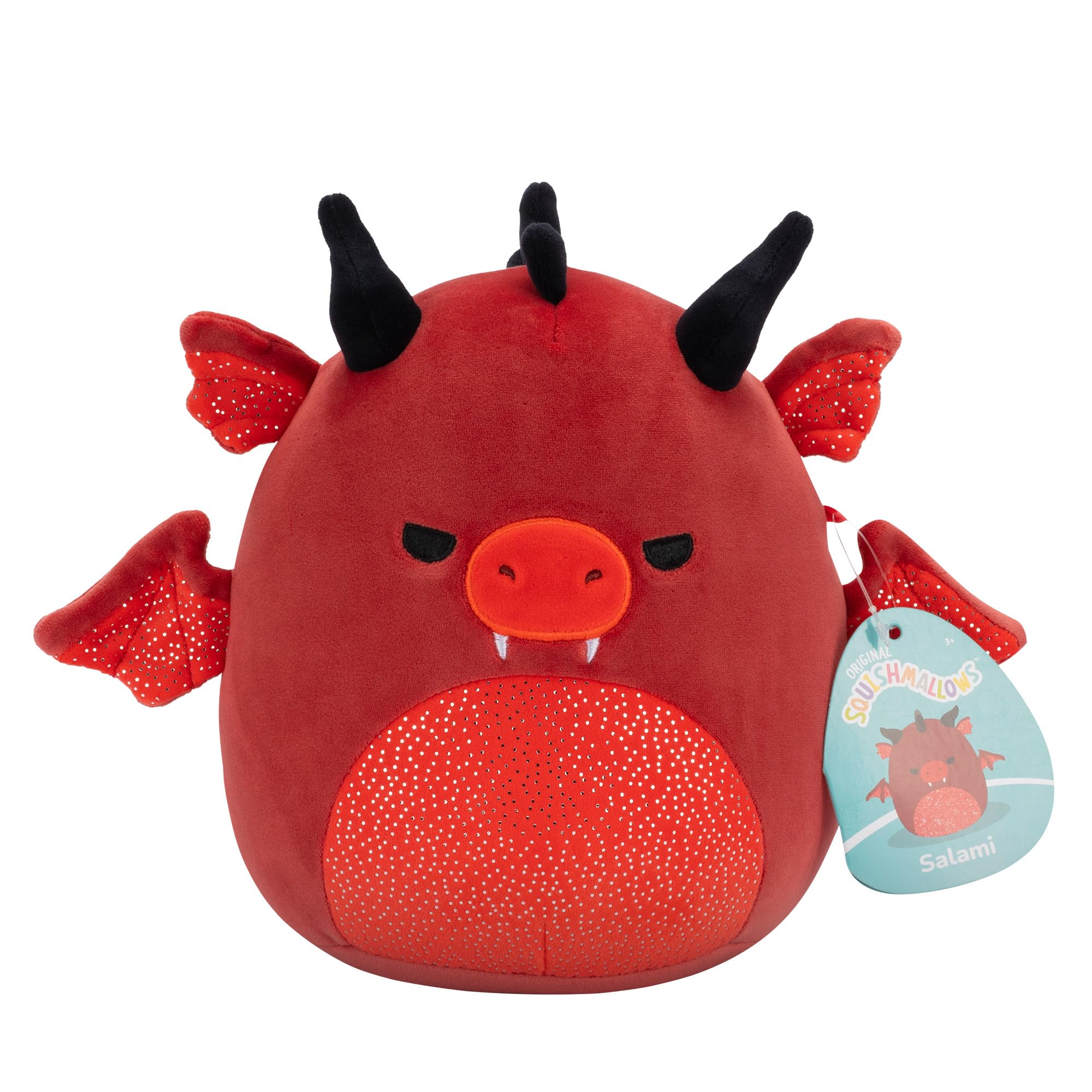 Squishmallows Salami, der rote Drache – 7,5 Zoll großes Plüsch-Sammelobjekt für Kinder ab 3 Jahren 7