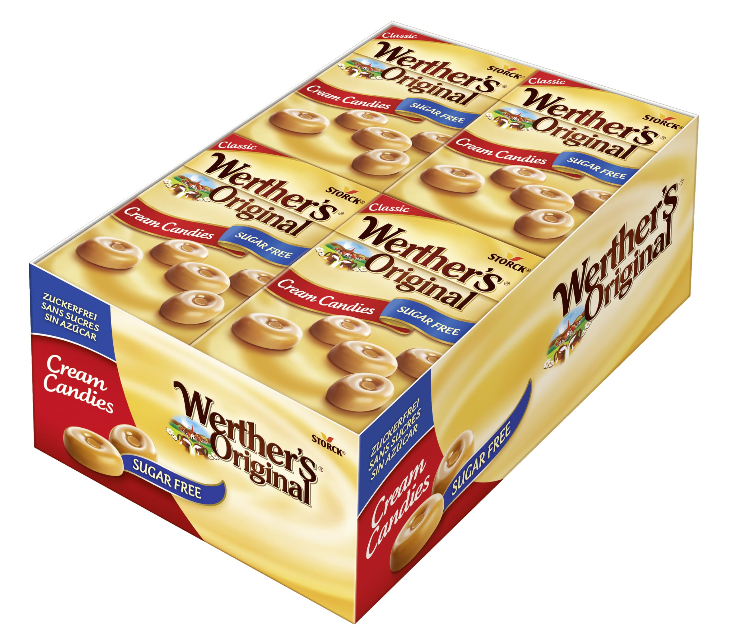 Werther's Original Sugar-Free Butter Caramel Candies, Gluten-Free & Vegetarian, 42 g Box (Pack of 20) 8