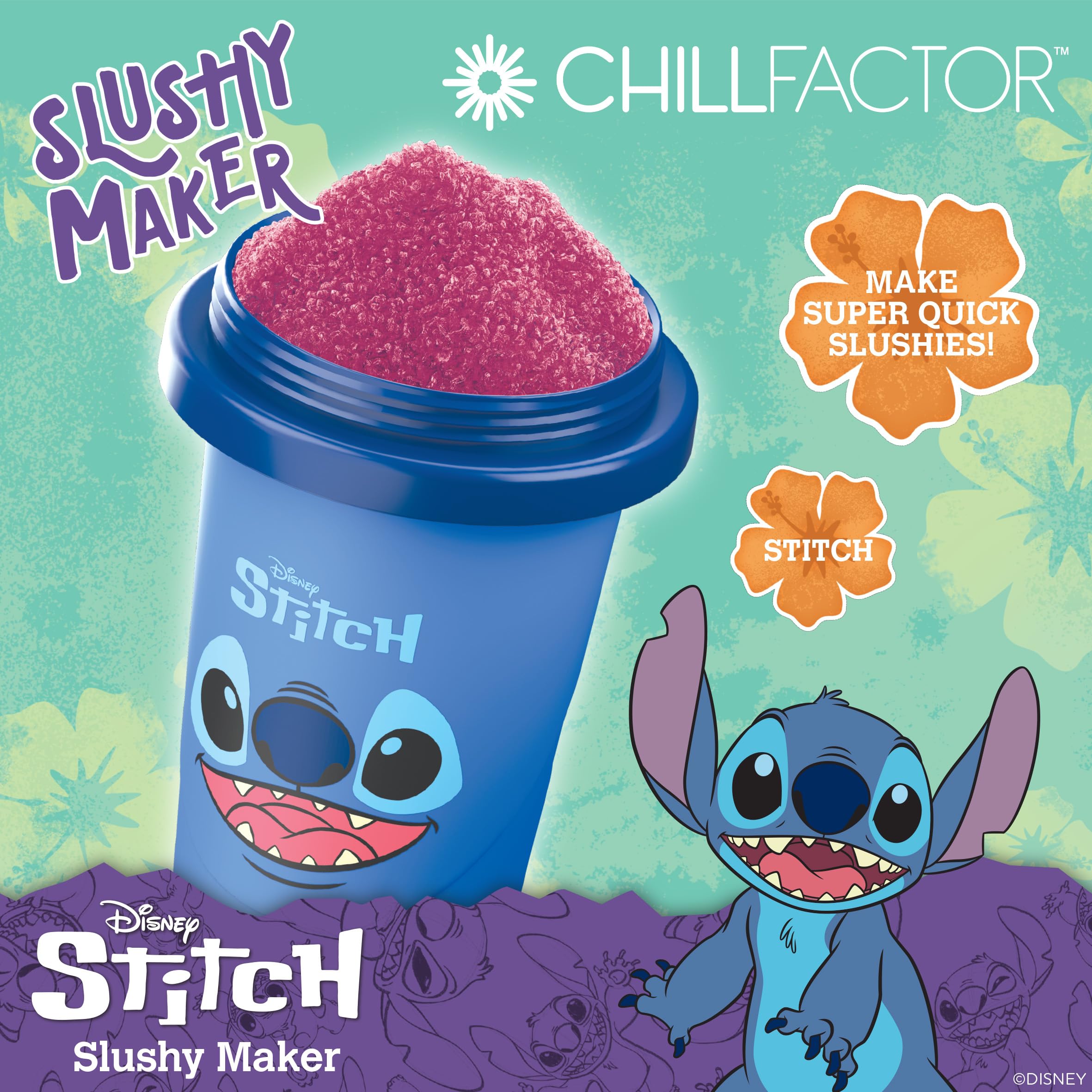 Chill Factor Disney Stitch Reusable Squeeze Cup Maker | Rapid Freeze Technology | Ages 3+ 3