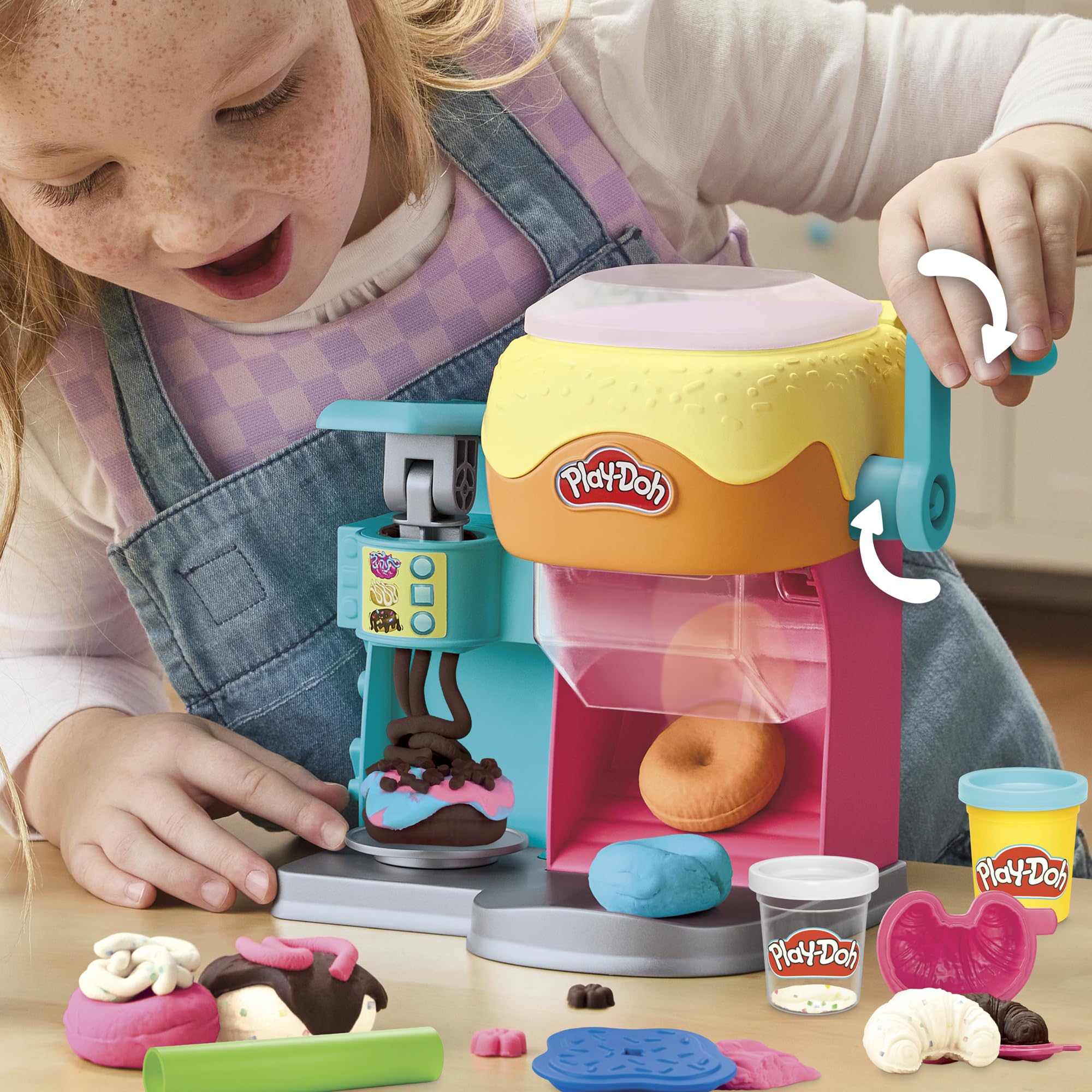 Play-Doh Donut Drop Shop Playset | Kids Arts & Crafts Dough Toy | Ages 3+ 3