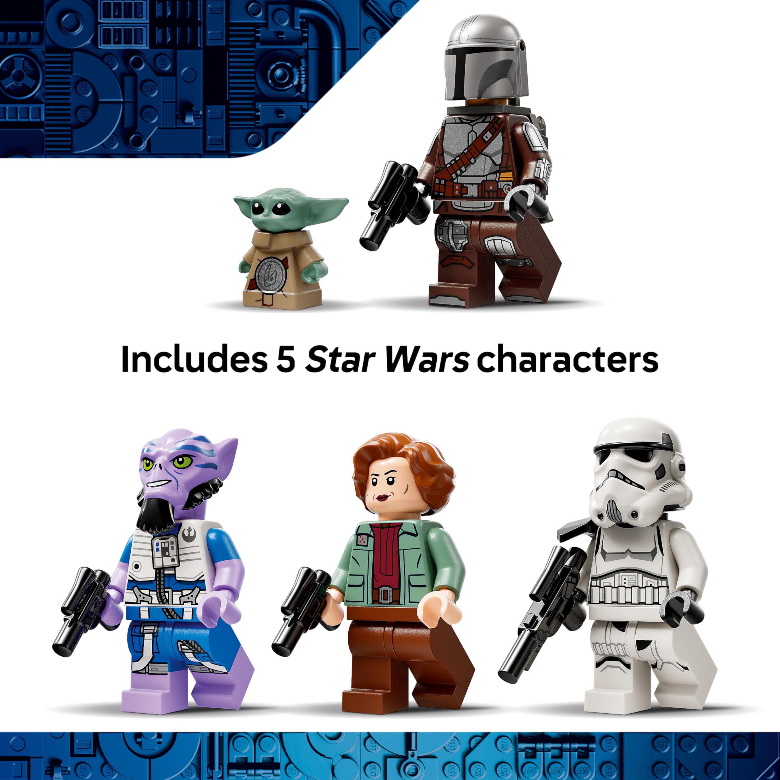 LEGO Star Wars 75447 The Razor Crest Building Set | 5 Characters | Ages 10+ 7
