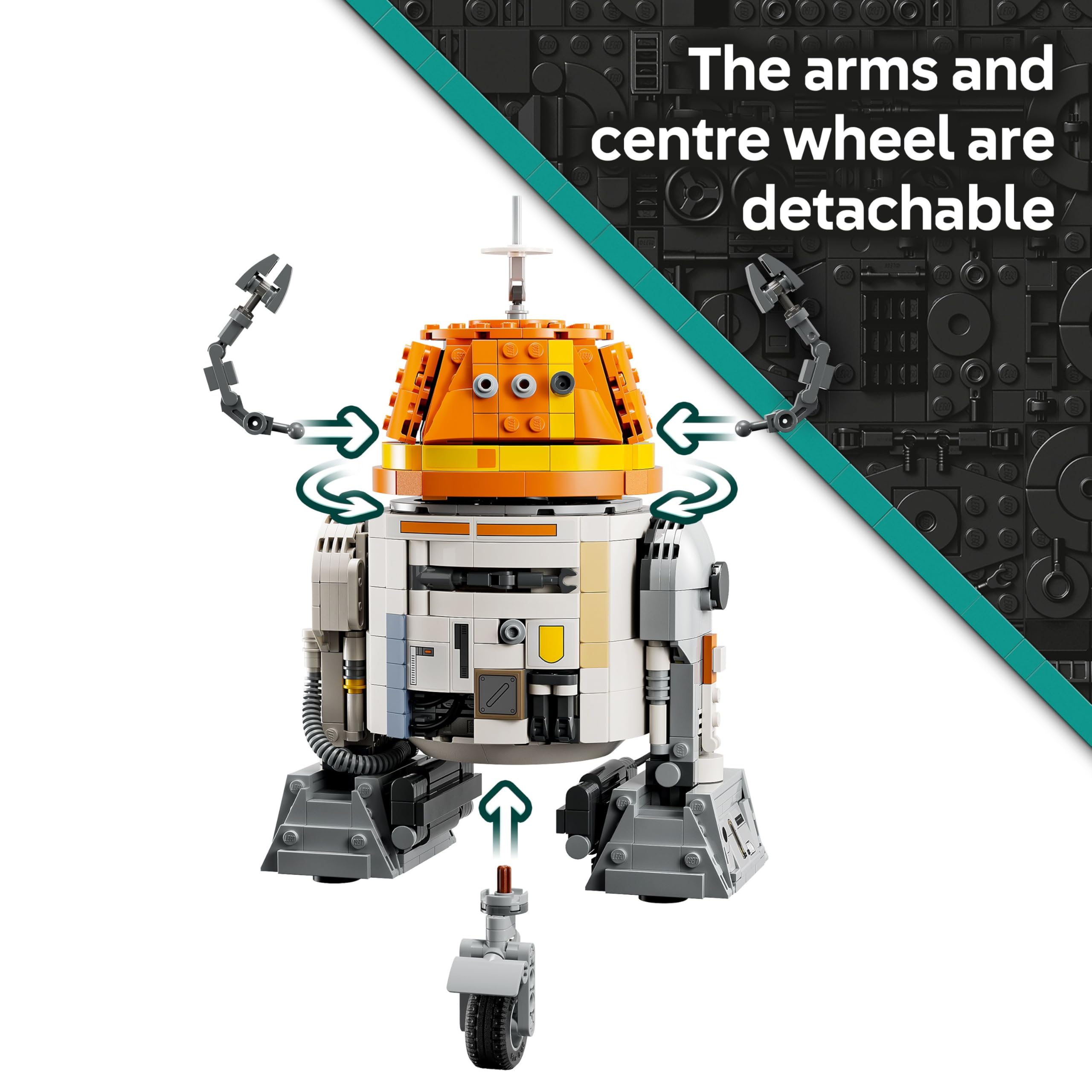 LEGO Star Wars 75416 Chopper (C1-10P) Astromech Droid Figure | Ages 10+ | 2025 Model 5