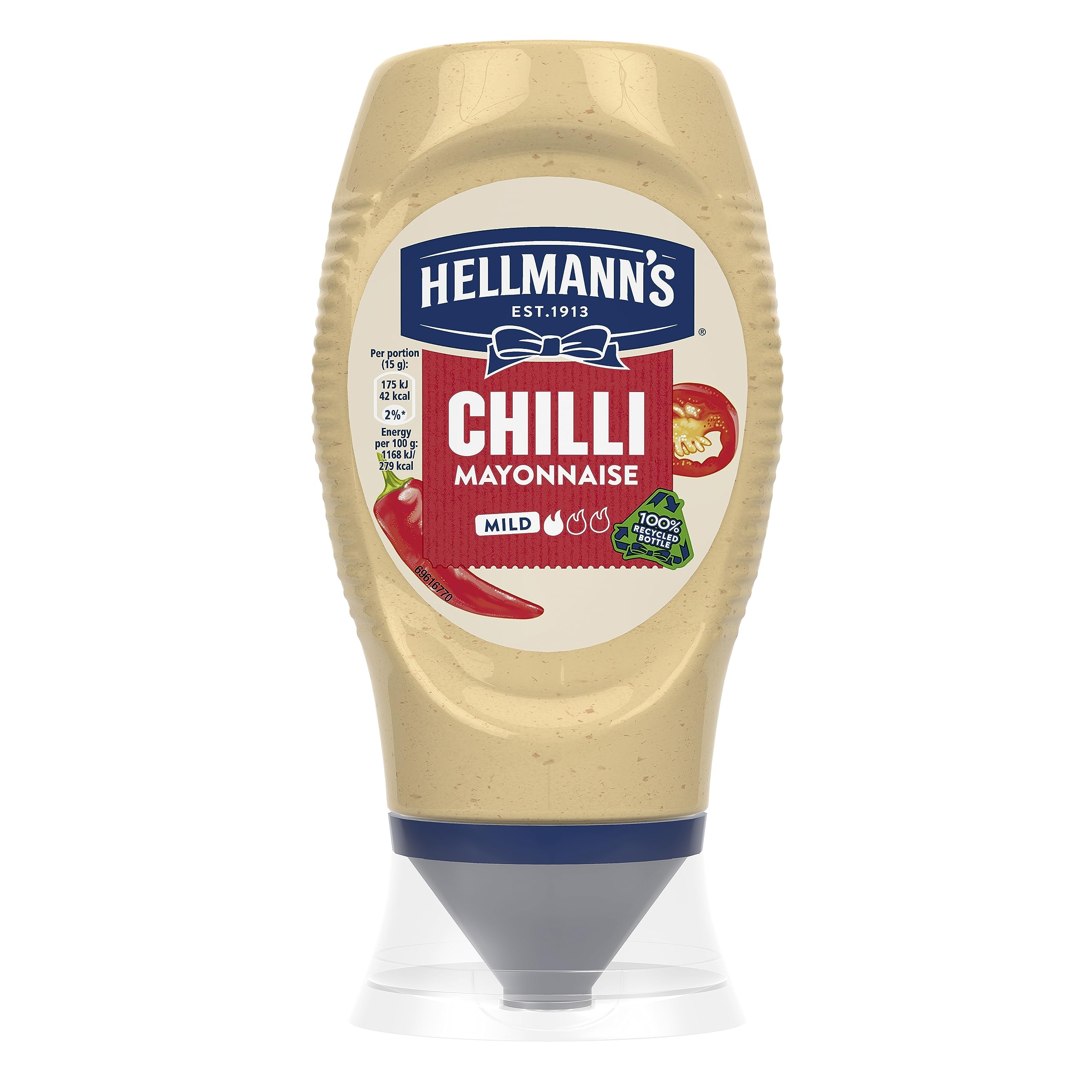 Hellmann's Chili-Mayonnaise mit Tabasco-Sauce – 250 ml Quetschflasche