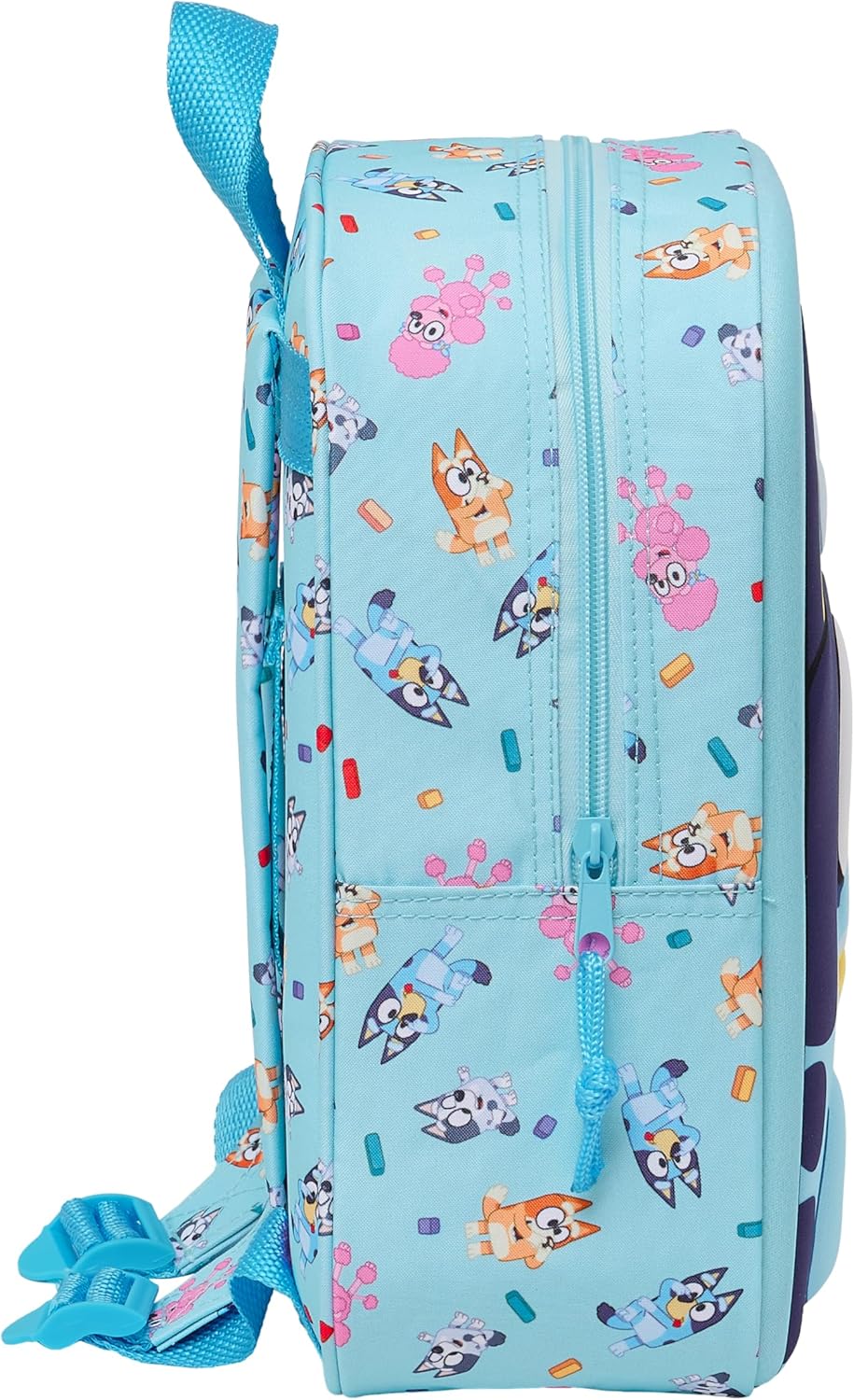 Safta Blue 3D Kindergartenrucksack – Trolley-kompatibel, leicht zu reinigen (M011A-612433011) 3