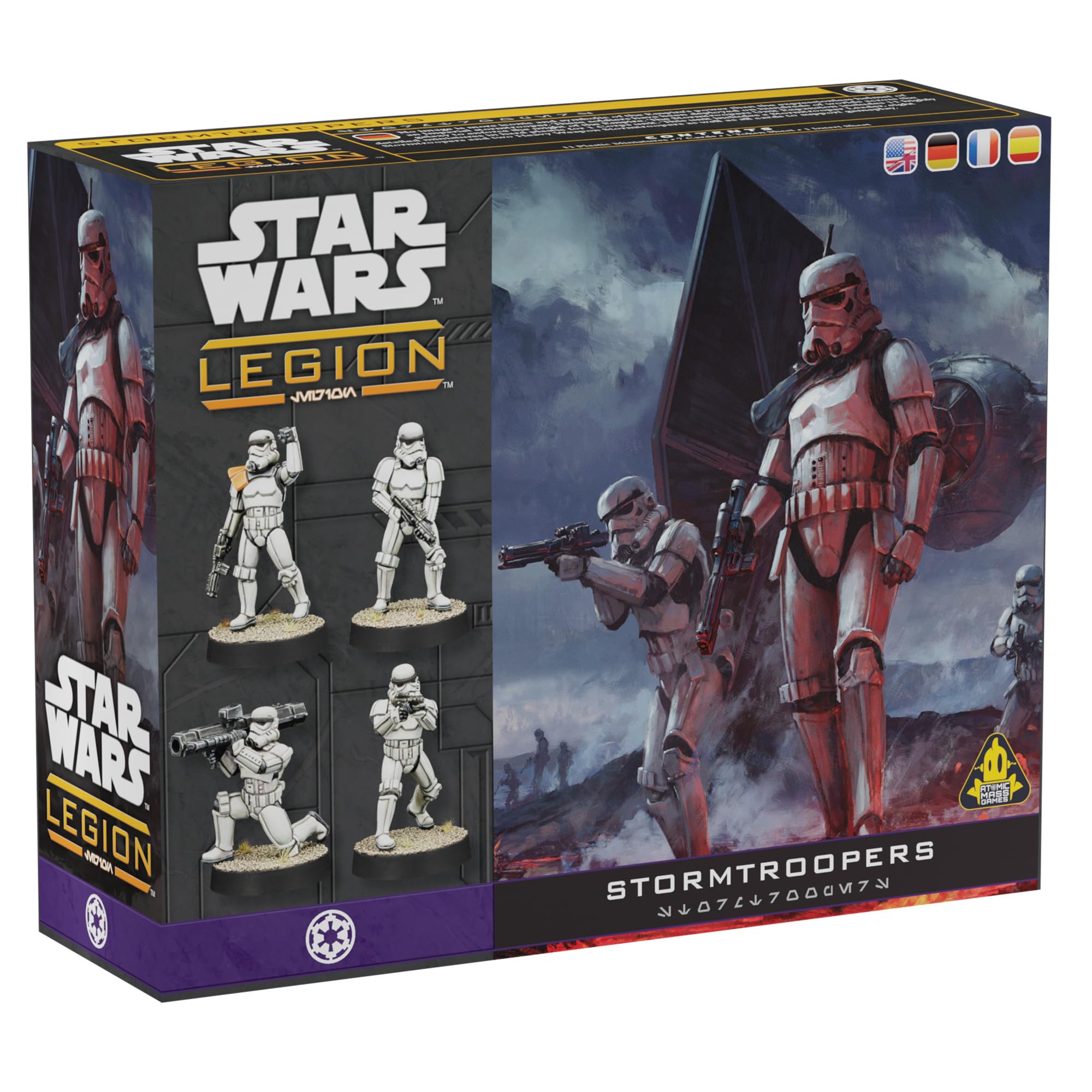 ATOMIC MASS GAMES Star Wars Legion: Stormtroopers Miniatures Board Game | 11 Miniatures | Age 14+