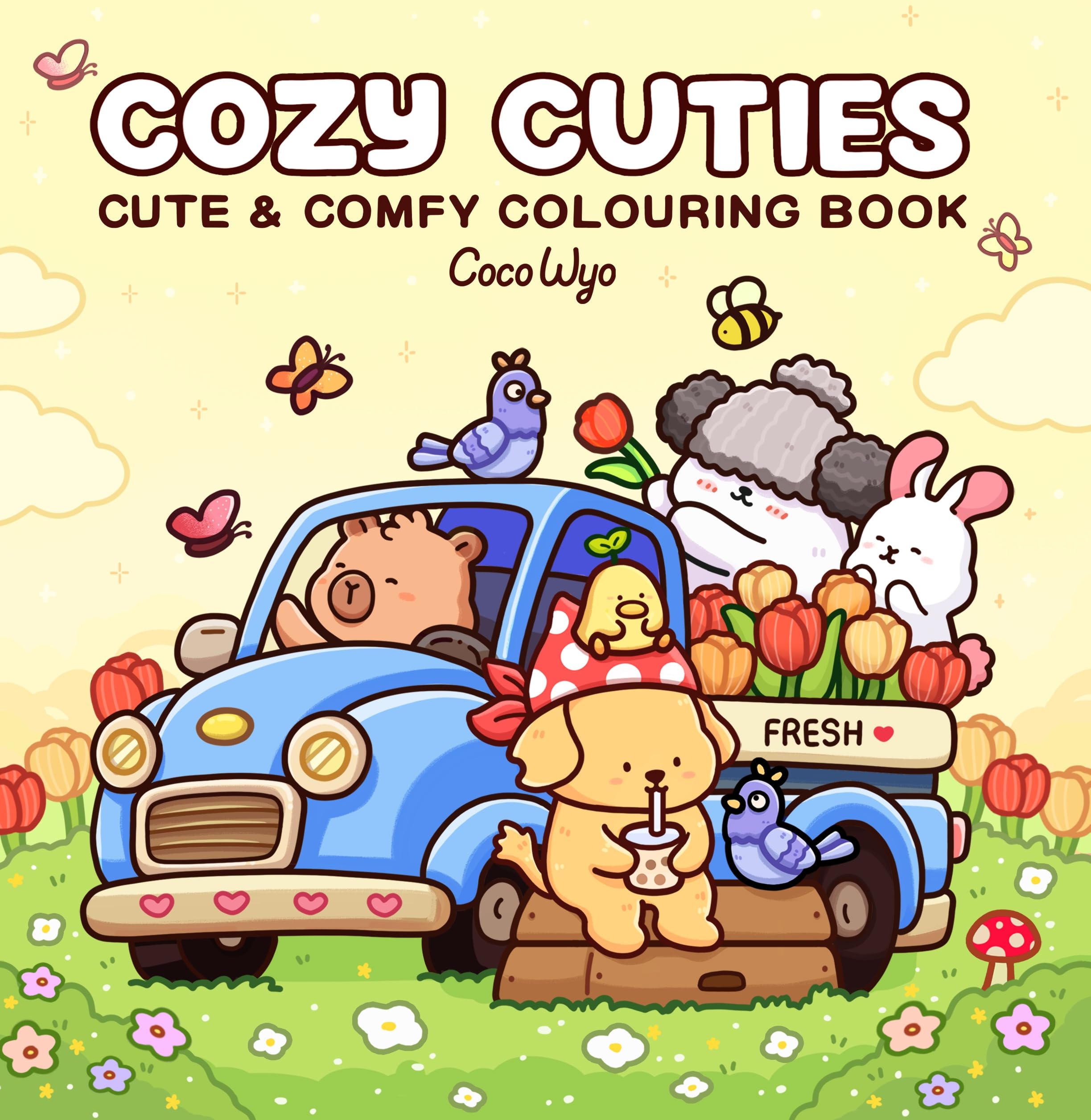Penguin Cozy Cuties: A Cute and Comfy Colouring Book by Coco Wyo | Paperback | English