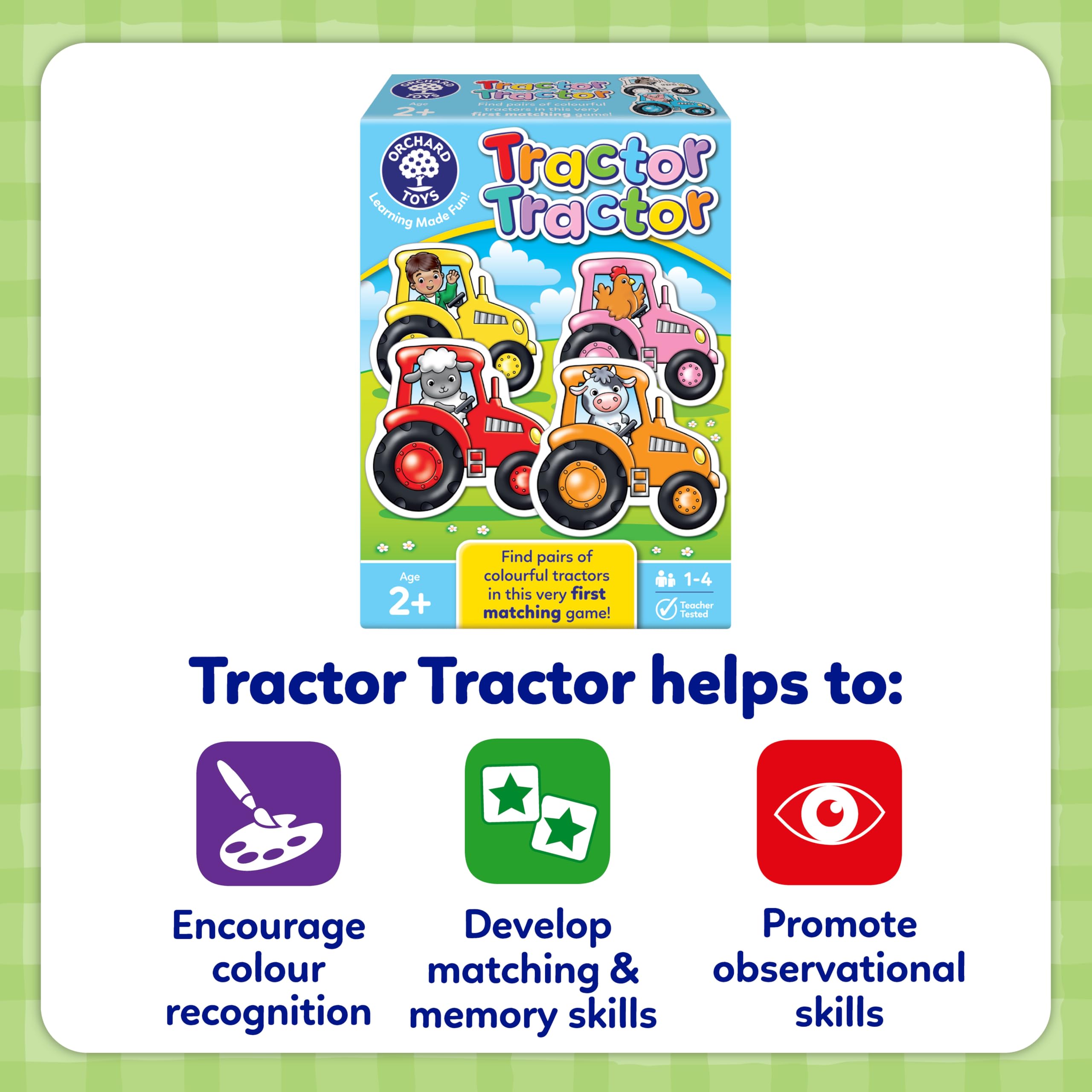 Orchard Toys Tractor Tractor First Matching Game for Toddlers 2+ | 28 Chunky Cards 5