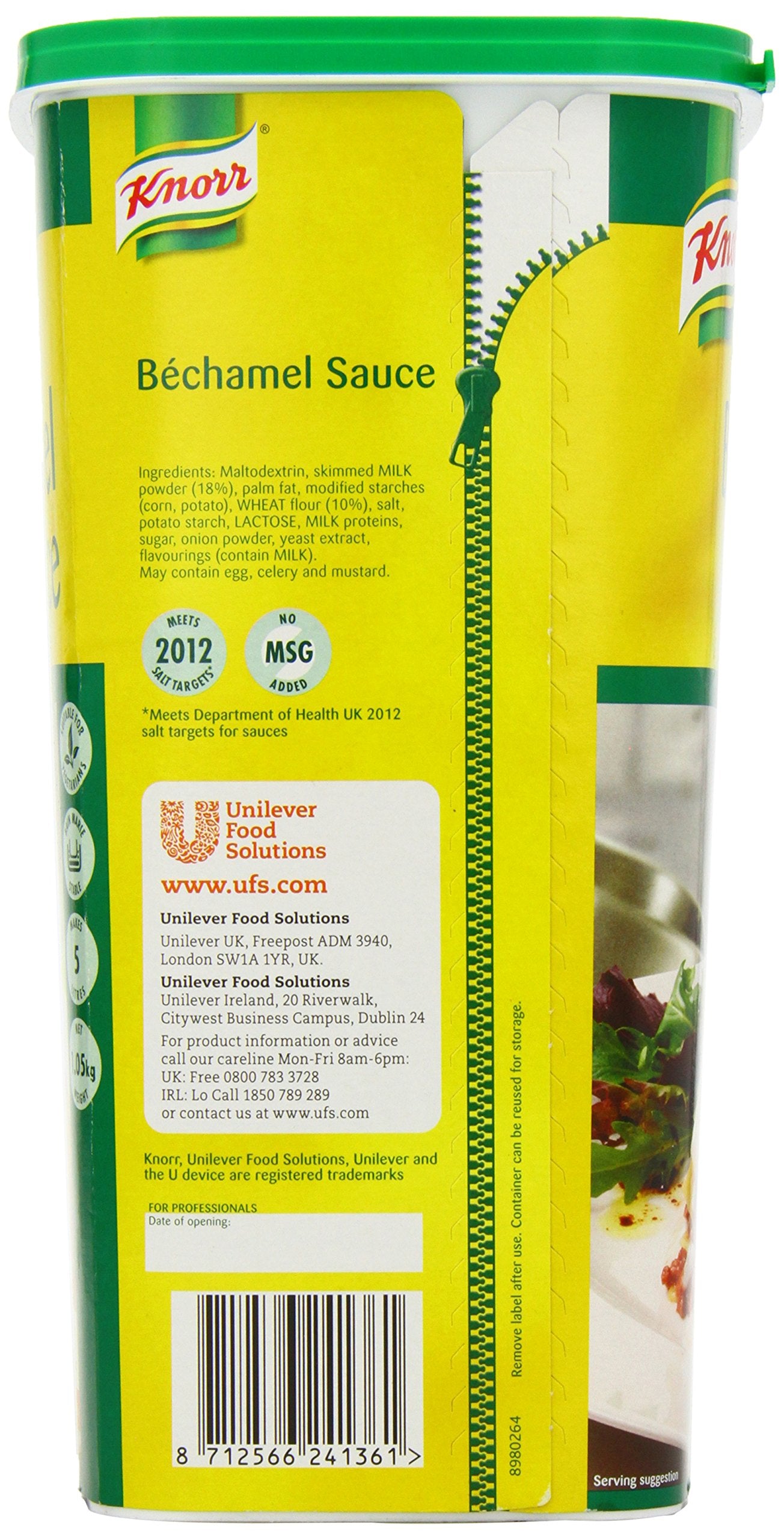 Knorr Béchamel Sauce Mix - Makes 5L | 1kg Pack | Vegan & Vegetarian Suitable