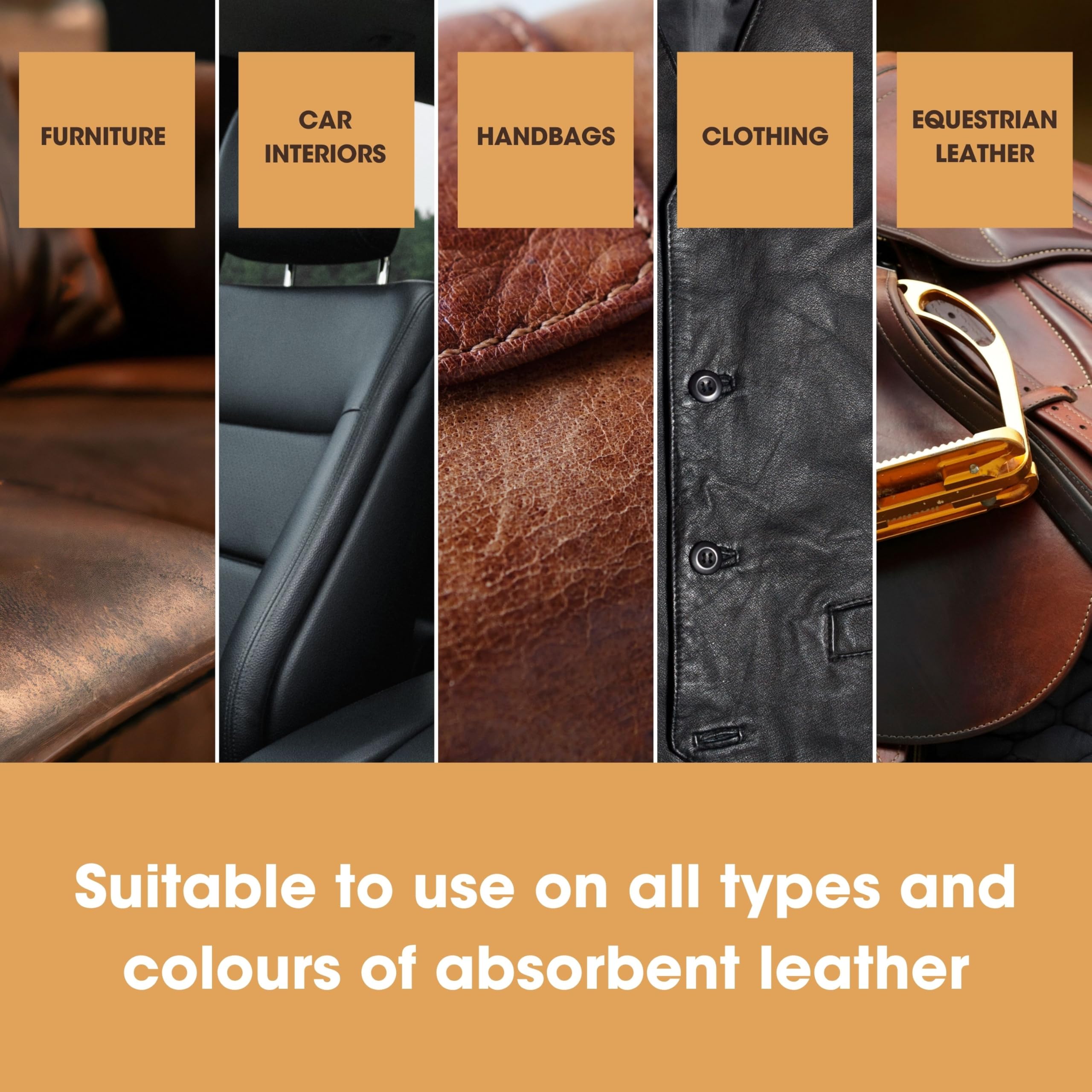 Furniture Clinic Leather Recolouring Balm - Light Grey for Faded & Scratched Sofas, Car Seats, Shoes, Clothing 10