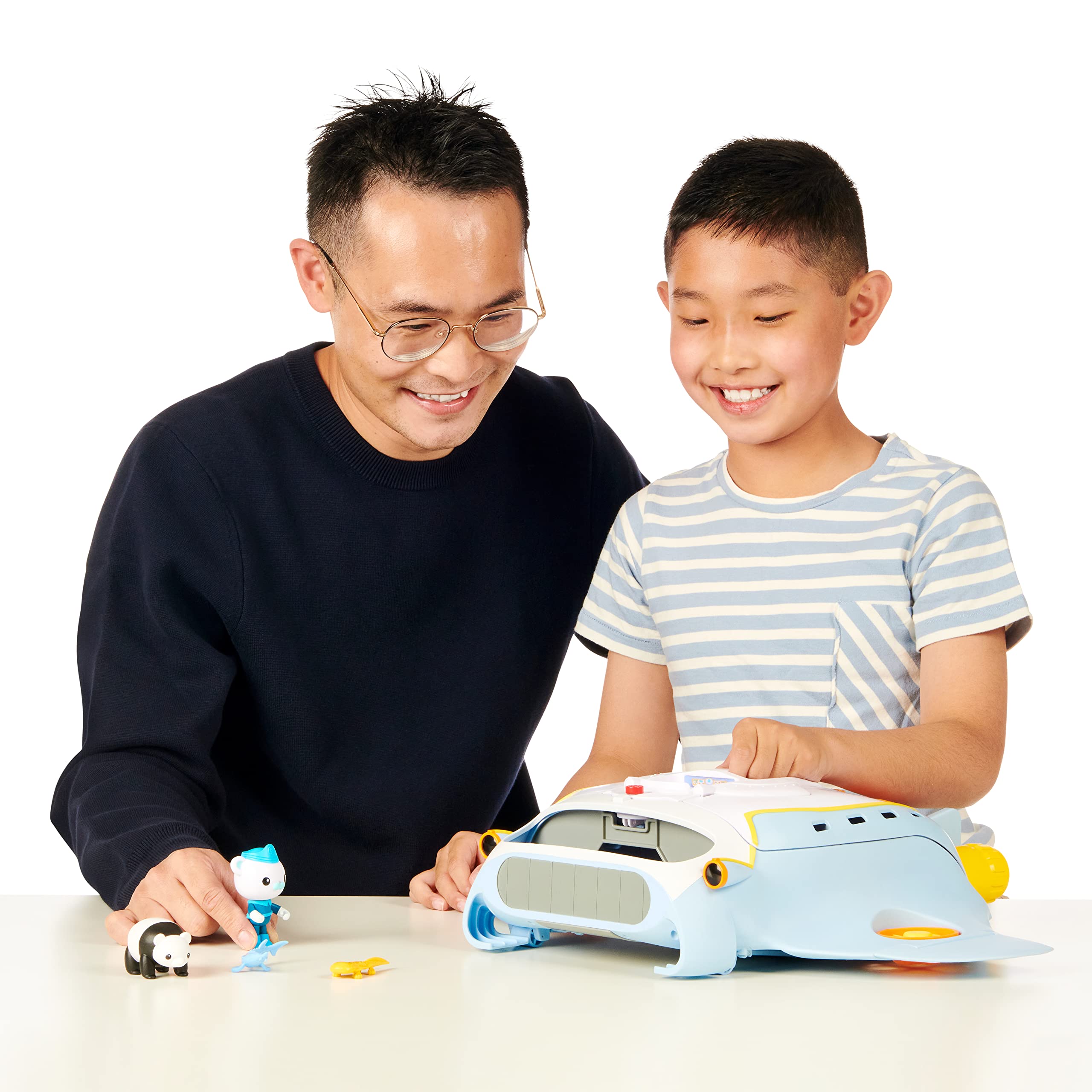 Octonauts Octoray Verwandelbares Spielset mit Lichtern und Geräuschen – 7-teiliges Set mit Captain Barnacles-Figur 11