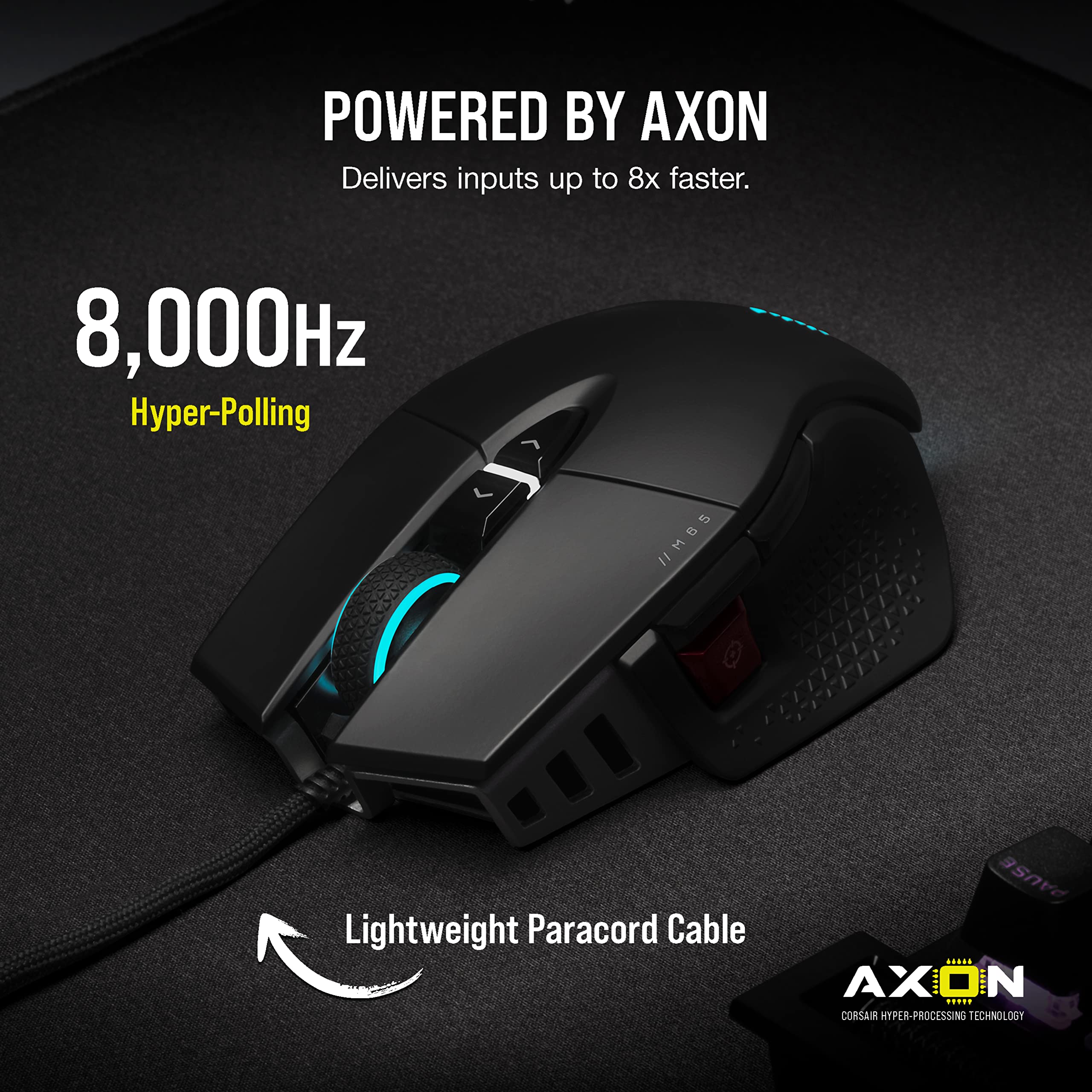 Corsair M65 RGB ULTRA Tunable FPS Gaming Mouse - CORSAIR MARKSMAN 26,000 DP 7