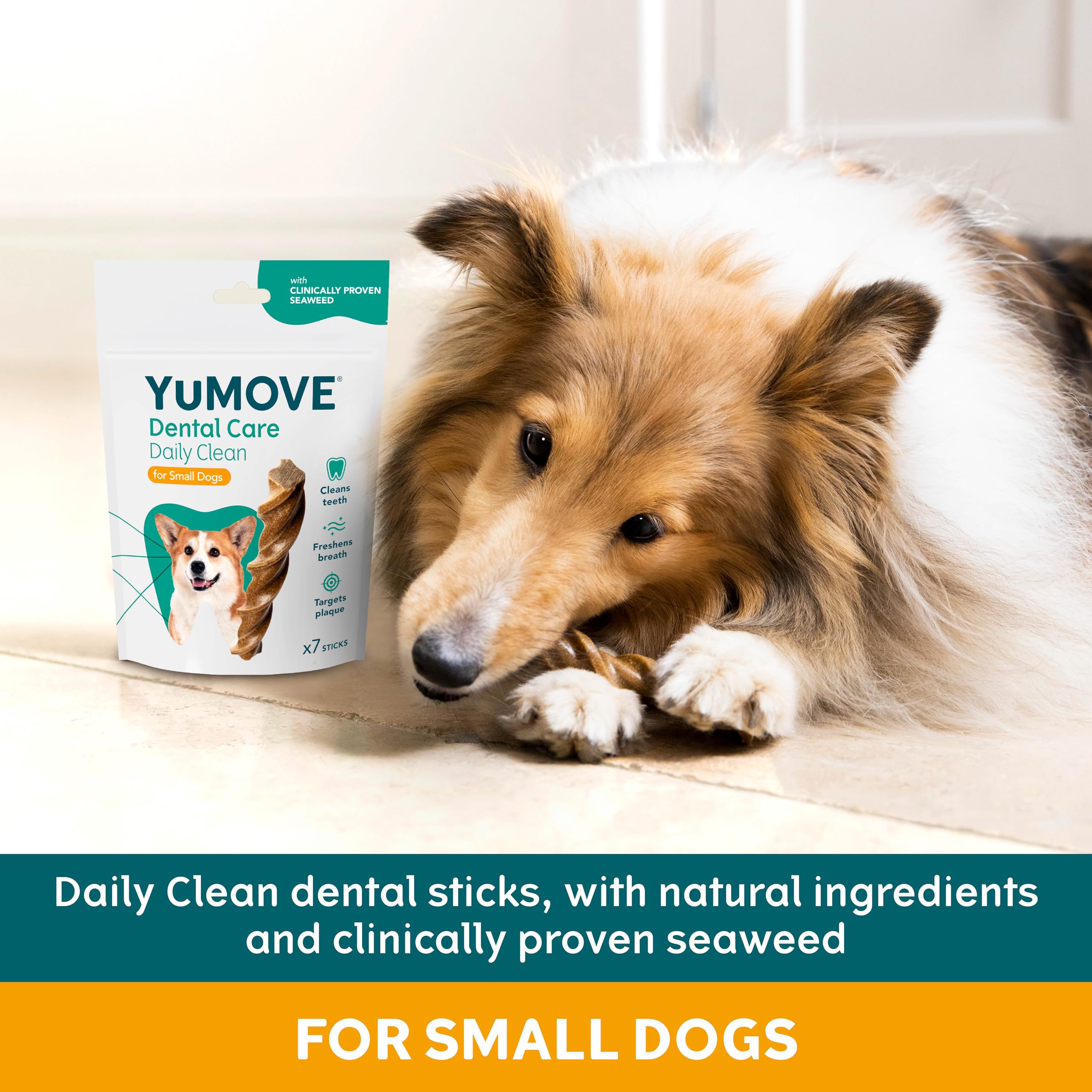 YuMOVE Daily Clean Dental Sticks for Small Dogs - Cleans Teeth & Freshens Breath | 7 Pack 3