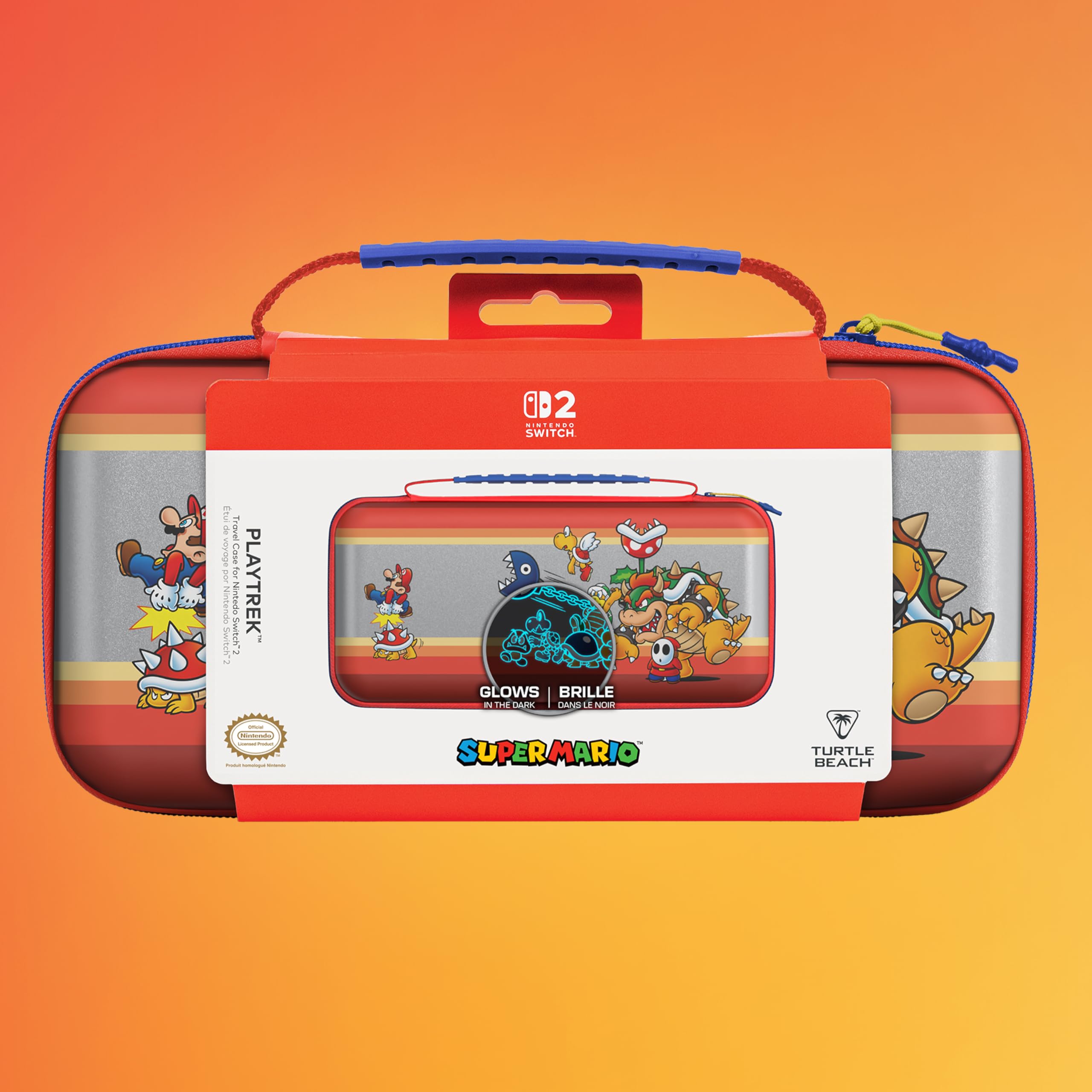 Turtle Beach PlayTrek Travel Case - Koopa Troop Edition | Glow-in-the-Dark Artwork | For Nintendo Switch 2/Switch/OLED 8