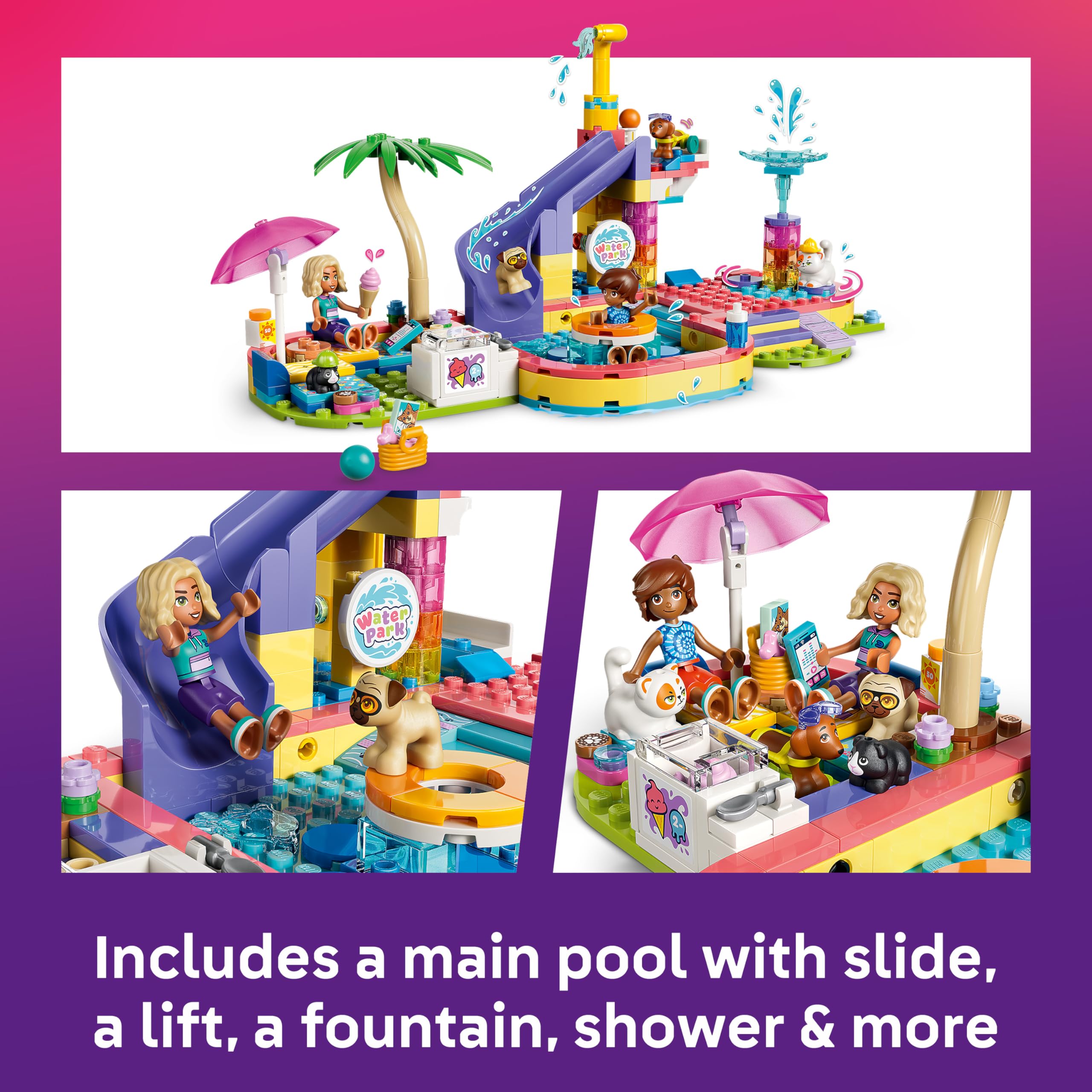 LEGO Friends Fun Water Park Day Building Set | Model 42676 | Ages 6+ 3
